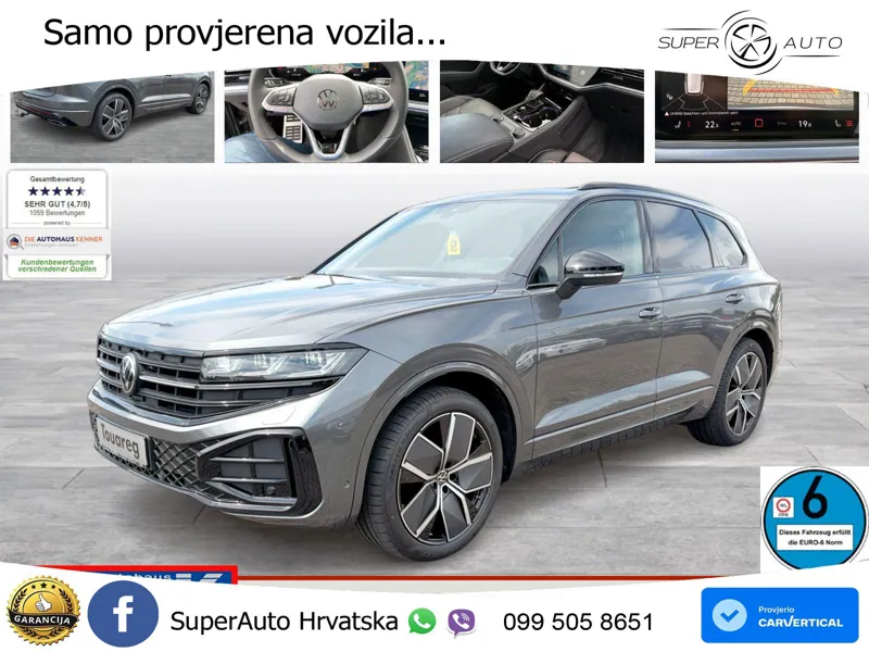 Volkswagen Touareg 3.0 V6 TDI (286 KS) 4MOTION Tiptronic R-Line ZRAČNI+ACC+GR SJED+KAM+PANO