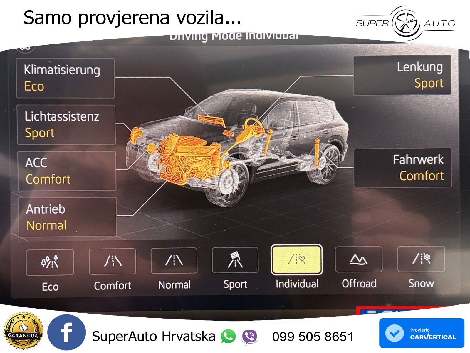 Volkswagen Touareg 3.0 V6 TDI (286 KS) 4MOTION Tiptronic R-Line ZRAČNI+ACC+GR SJED+KAM+PANO