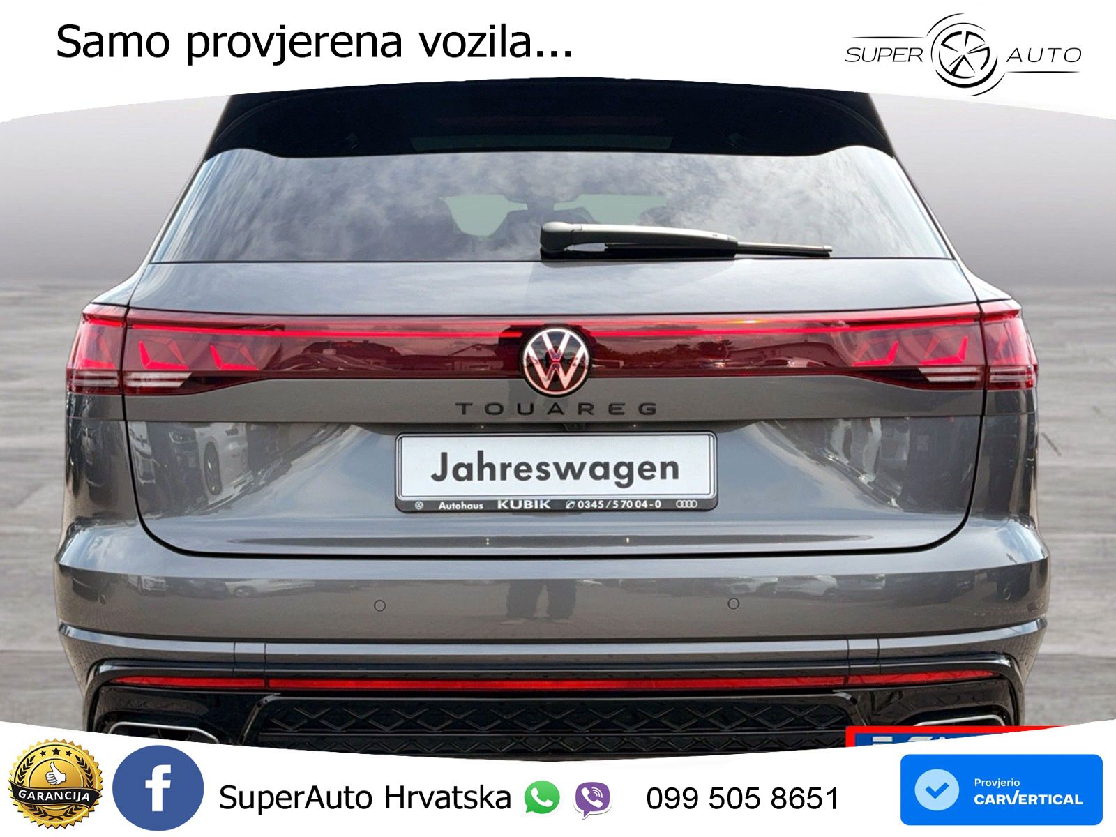 Volkswagen Touareg 3.0 V6 TDI (286 KS) 4MOTION Tiptronic R-Line ZRAČNI+ACC+GR SJED+KAM+PANO