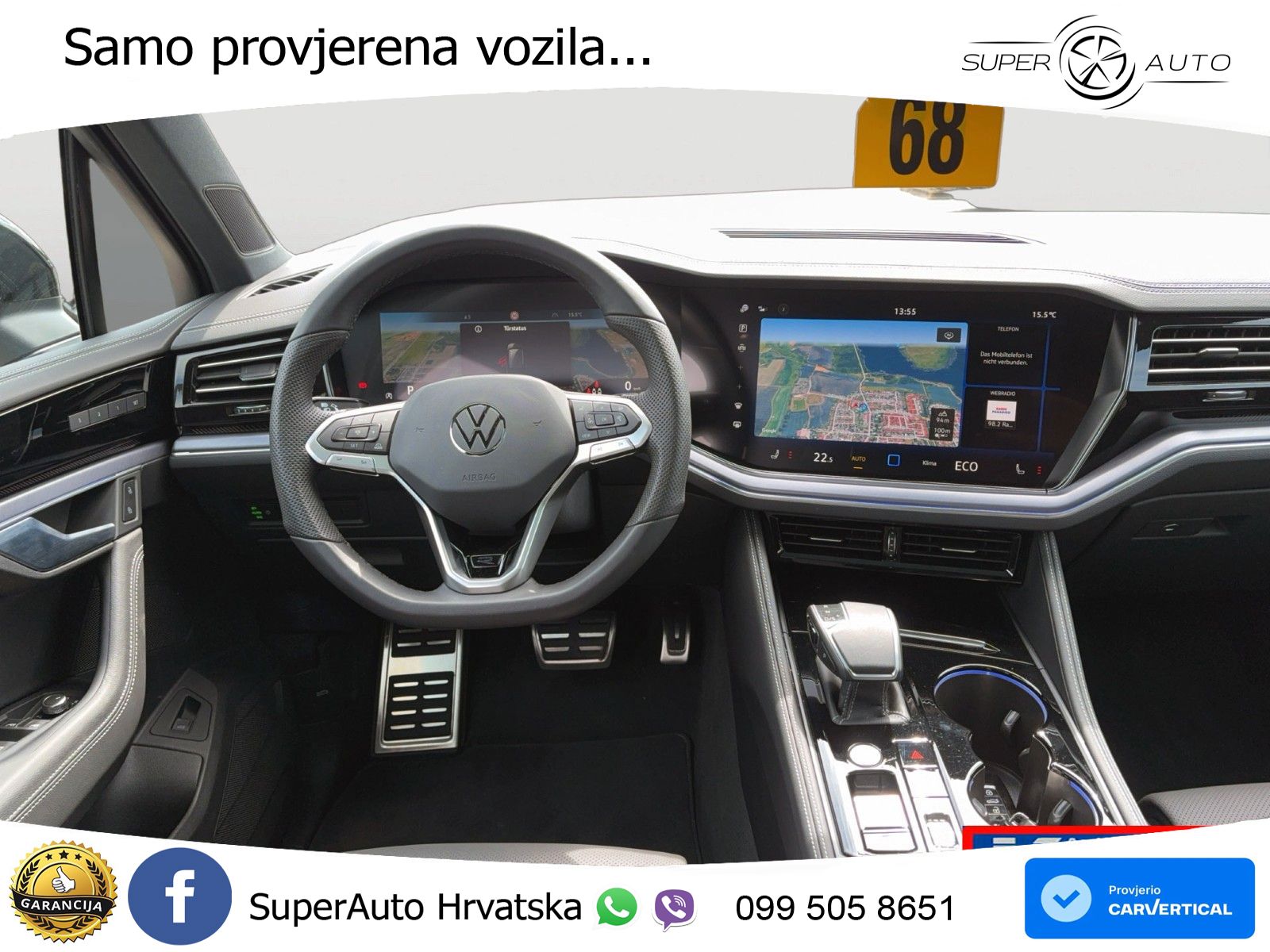 Volkswagen Touareg 3.0 V6 TDI (286 KS) 4MOTION Tiptronic R-Line ZRAČNI+ACC+GR SJED+KAM+PANO