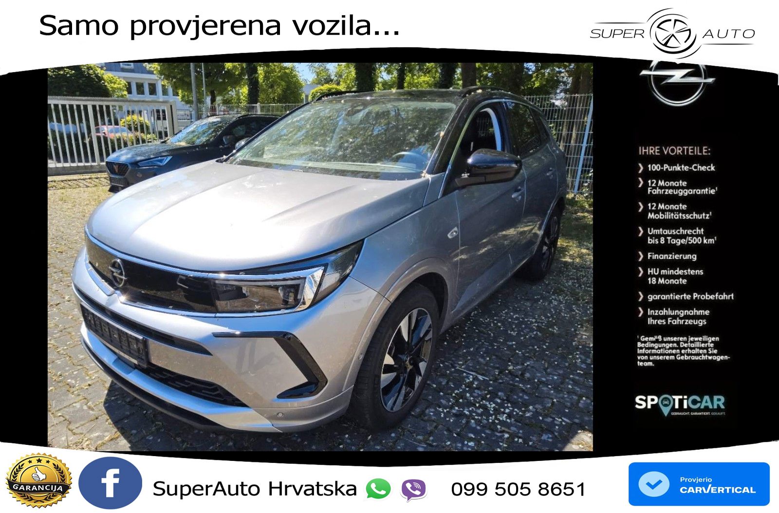 Opel Grandland 1.2i Turbo (130 KS) Automatic Elegance LED+GR SJED+ACC