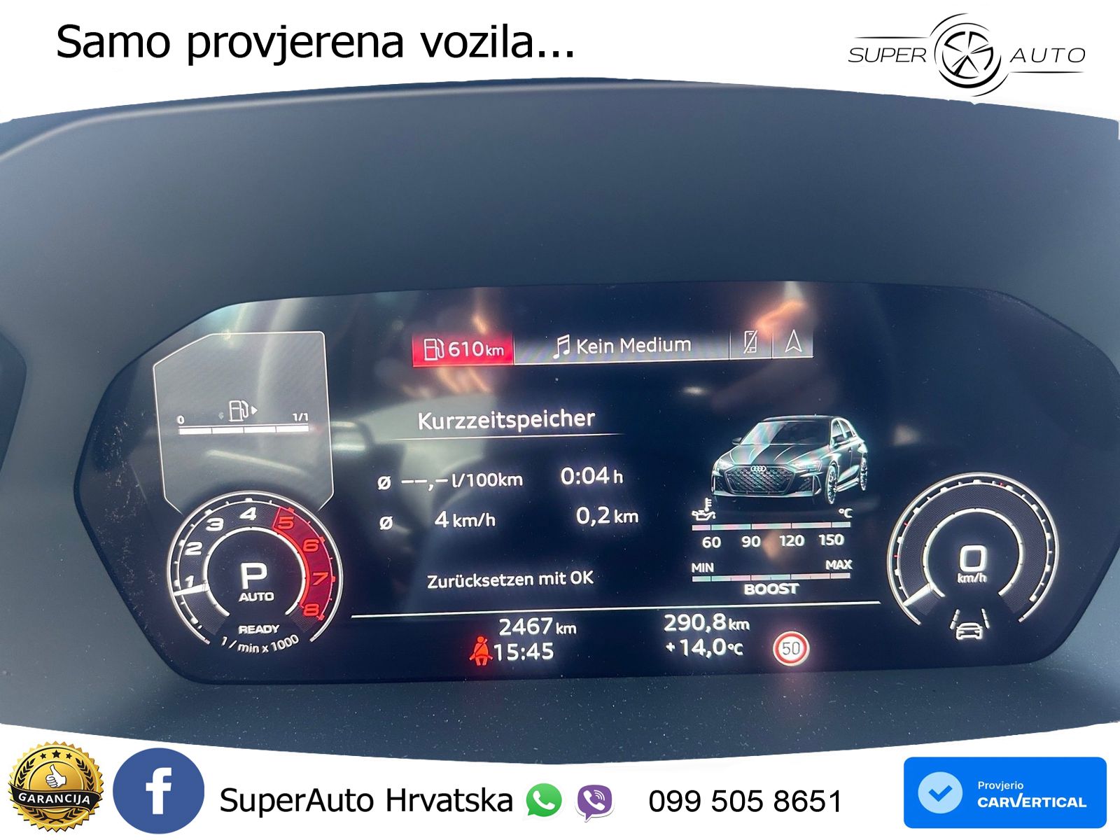 Audi RS3 Sportback 2.5 TFSI (400 KS) quattro S tronic LED+GR SJED+ACC