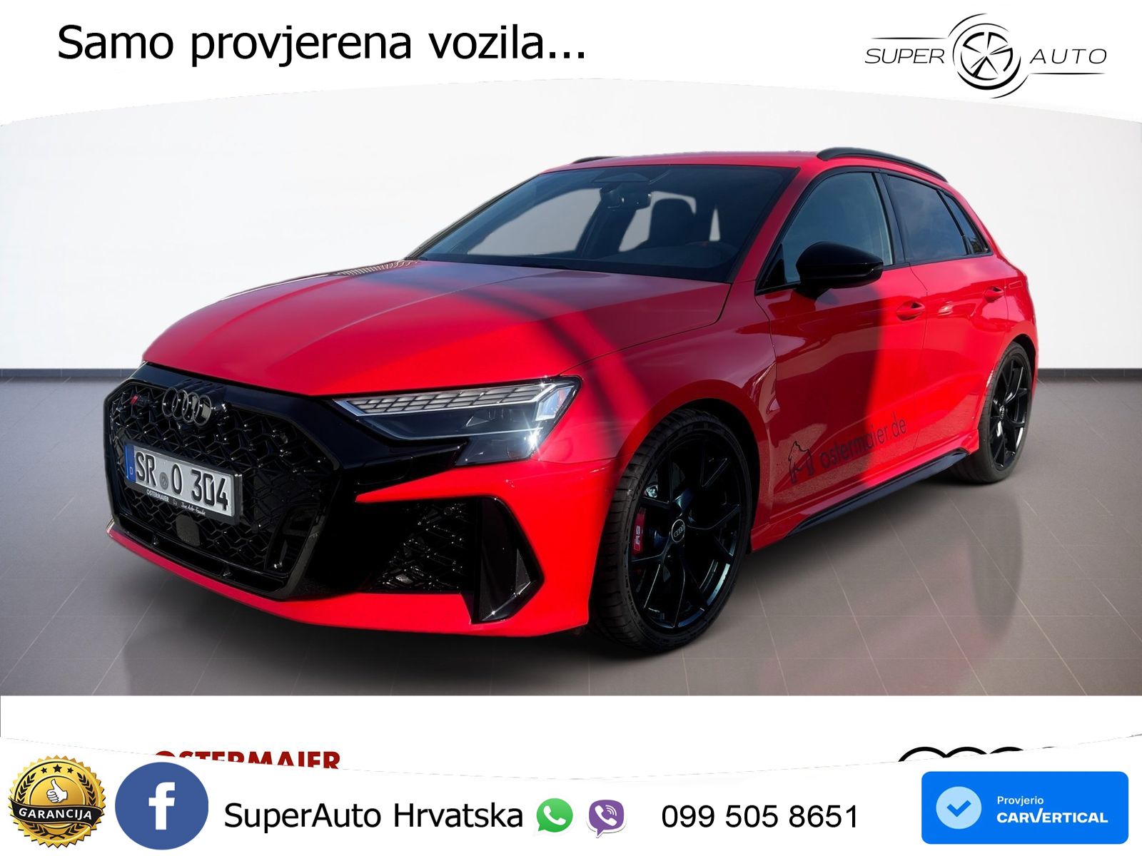 Audi RS3 Sportback 2.5 TFSI (400 KS) quattro S tronic LED+GR SJED+ACC