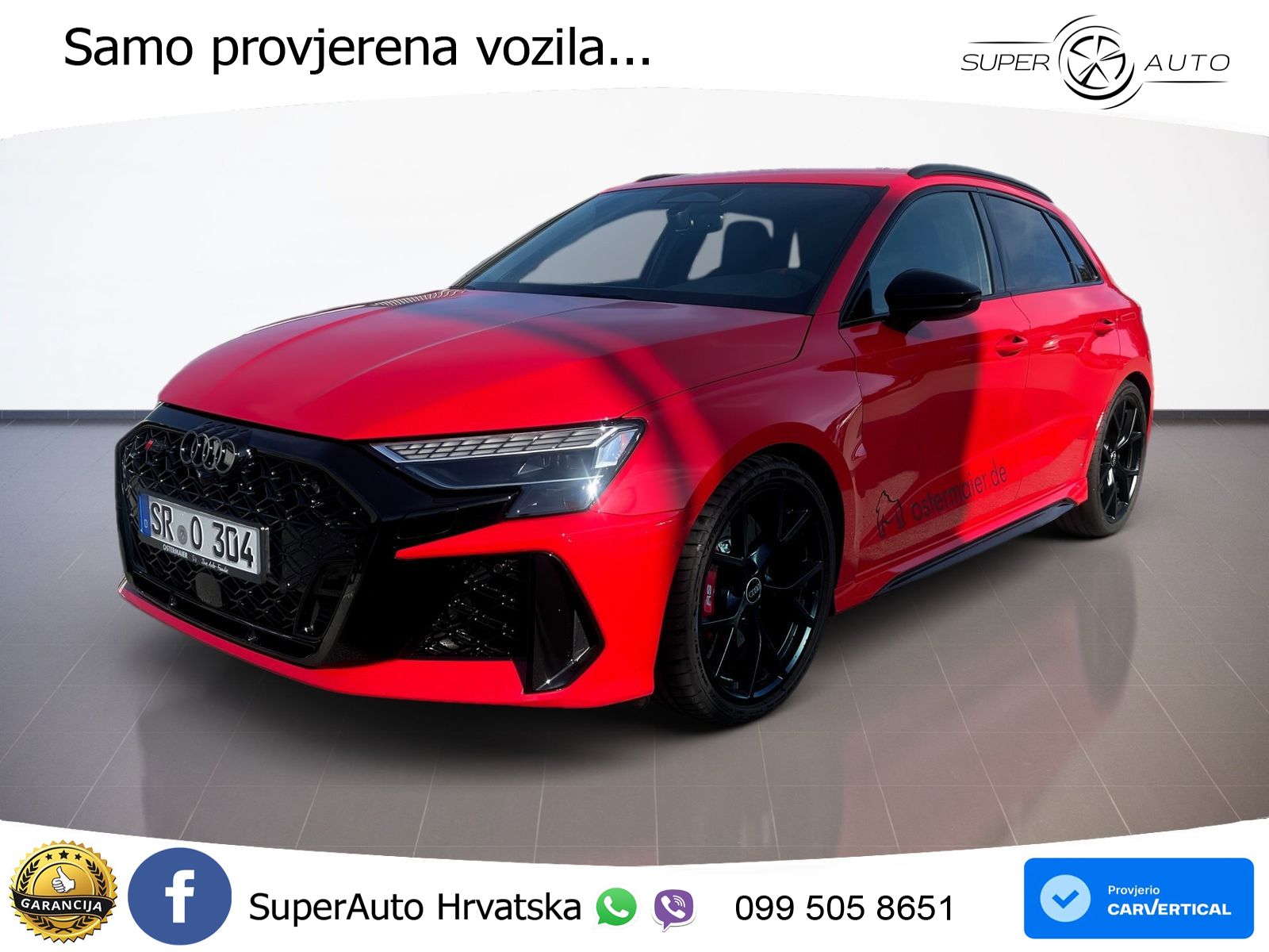 Audi RS3 Sportback 2.5 TFSI (400 KS) quattro S tronic LED+GR SJED+ACC