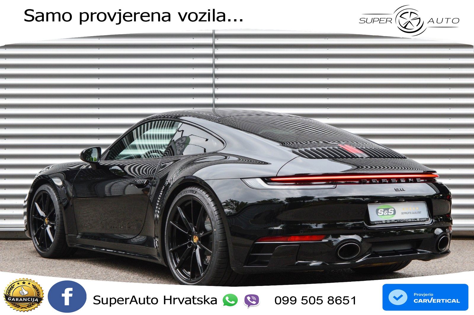 Porsche 911 Carrera S 3.0 (450 KS) PDK LED+GR SJED+ACC