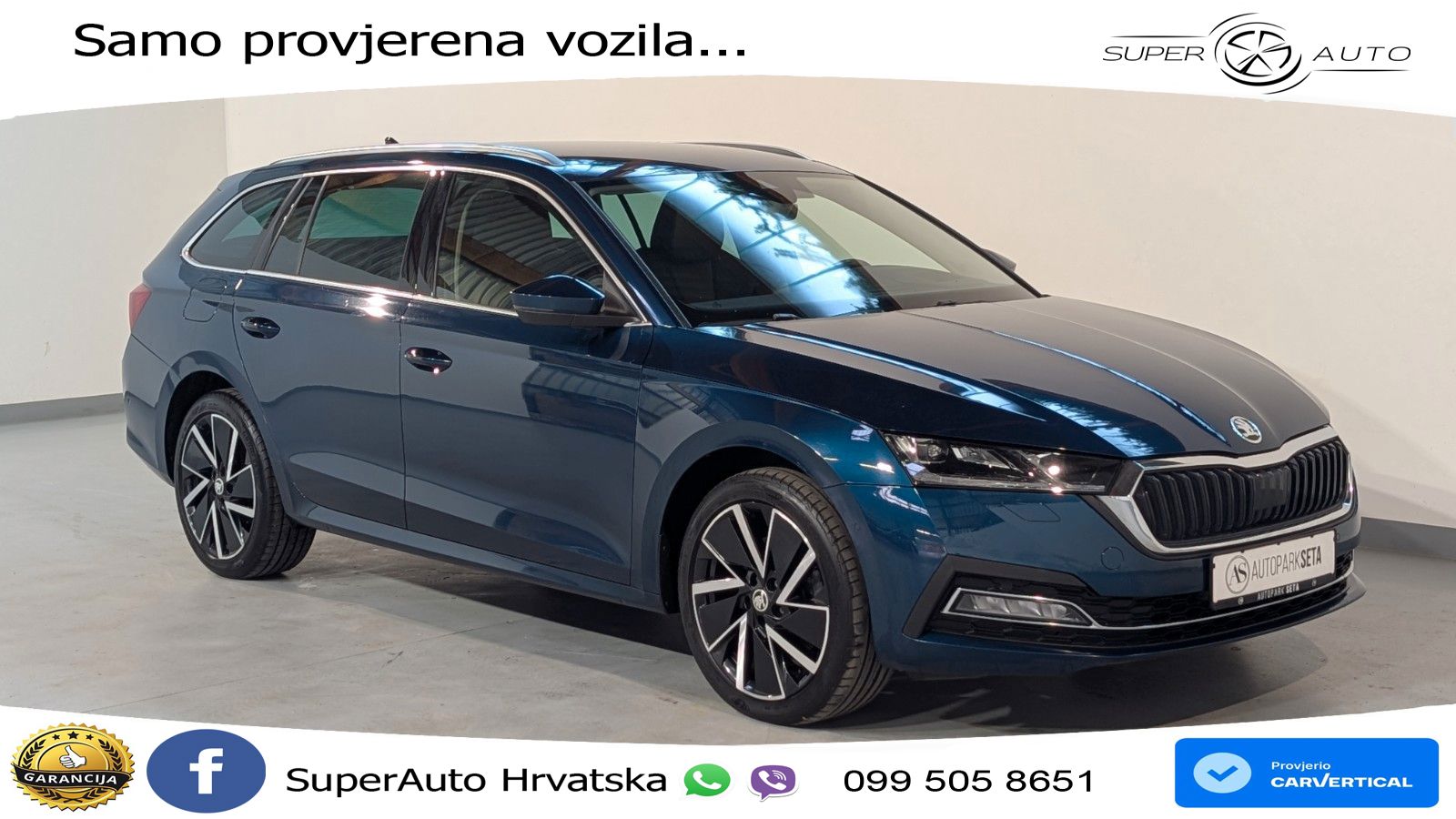 Škoda Octavia Combi iV 1.4 TSI (204 KS) DSG LED+GR SJED+ACC