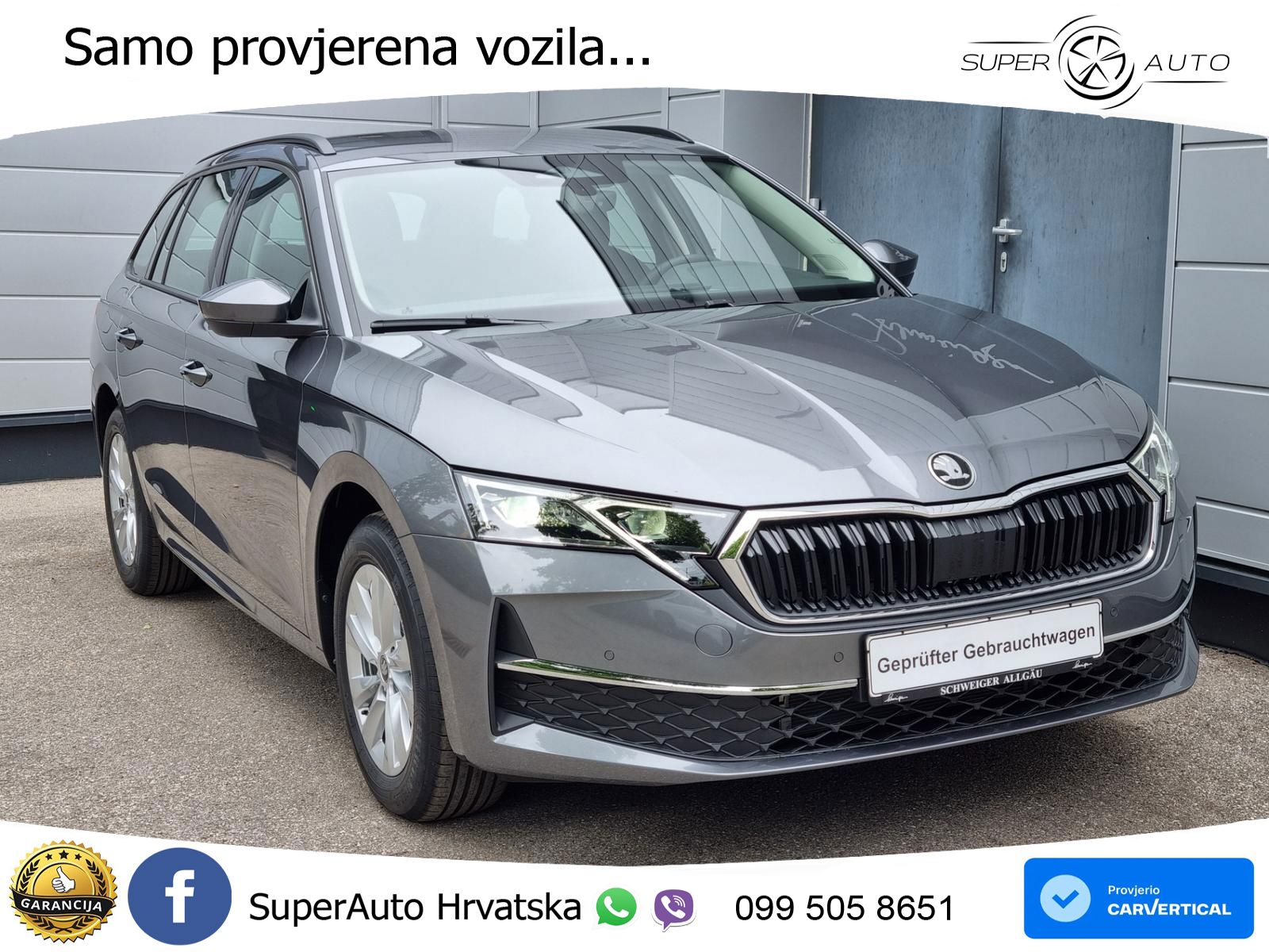 Škoda Octavia Combi 2.0 TDI (150 KS) DSG Selection MATRIX+GR SJED+KAM