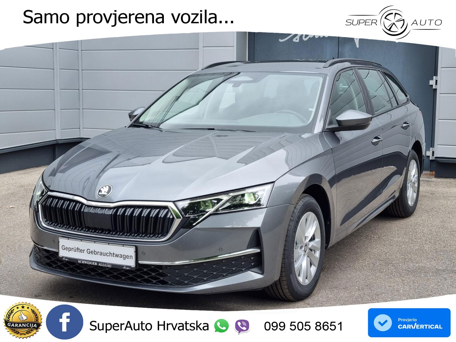 Škoda Octavia Combi 2.0 TDI (150 KS) DSG Selection MATRIX+GR SJED+KAM
