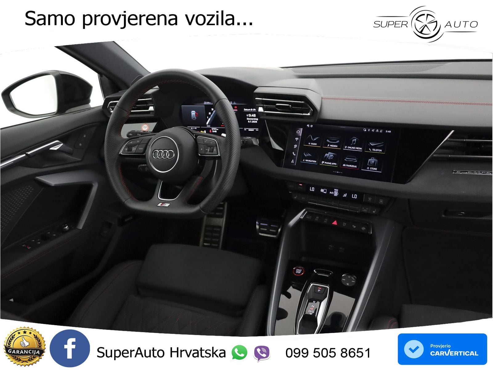 Audi S3 2.0 TFSI (333 KS) quattro S tronic MATRIX+GR SJED+KAM