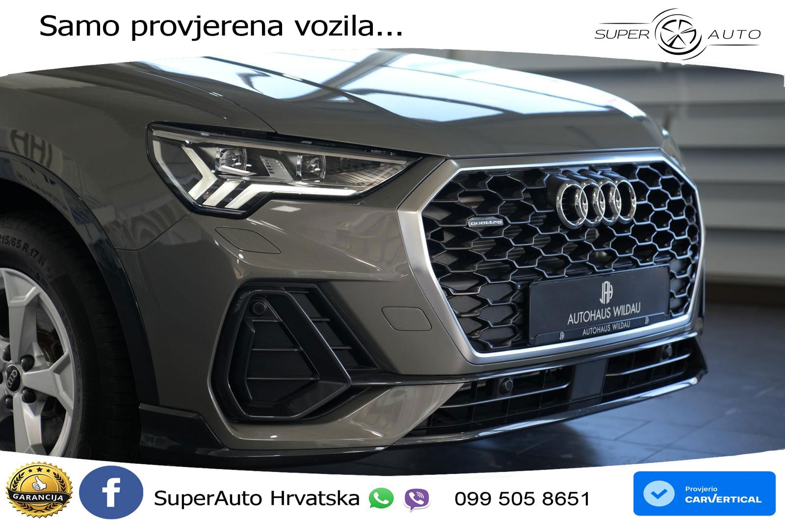 Audi Q3 Sportback 35 TDI (150 KS) quattro S tronic MATRIX+GR SJED+KAM