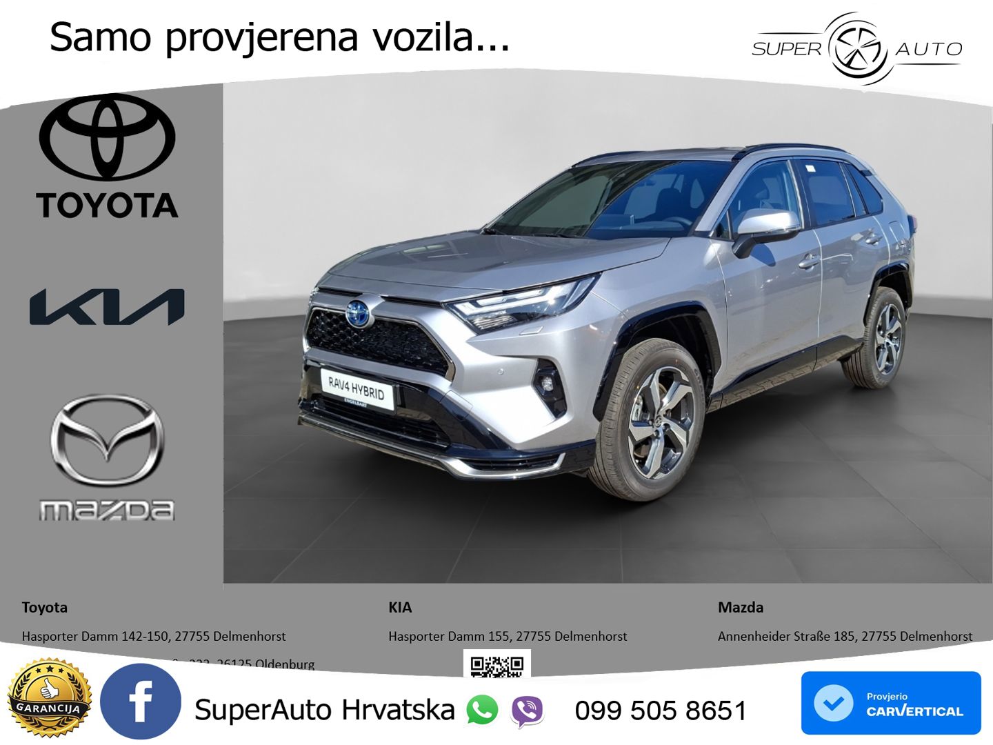Toyota RAV4 2.5 (306 KS) Hybrid AWD-i eCVT LED+GR SJED+ACC