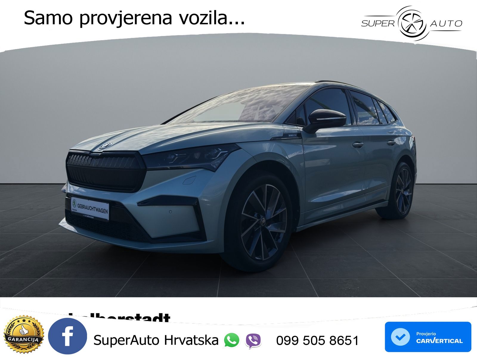 Škoda Enyaq iV 80 82 kWh (204 KS) SportLine LED+GR SJED+ACC