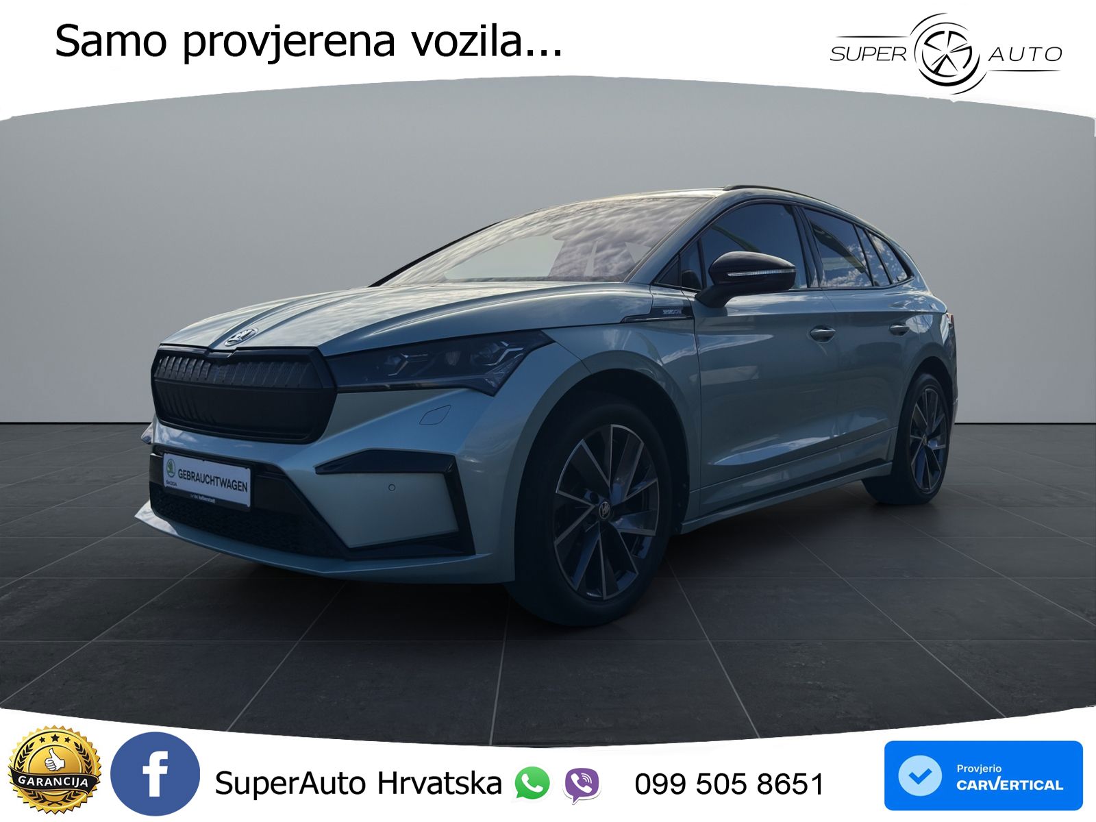 Škoda Enyaq iV 80 82 kWh (204 KS) SportLine LED+GR SJED+ACC