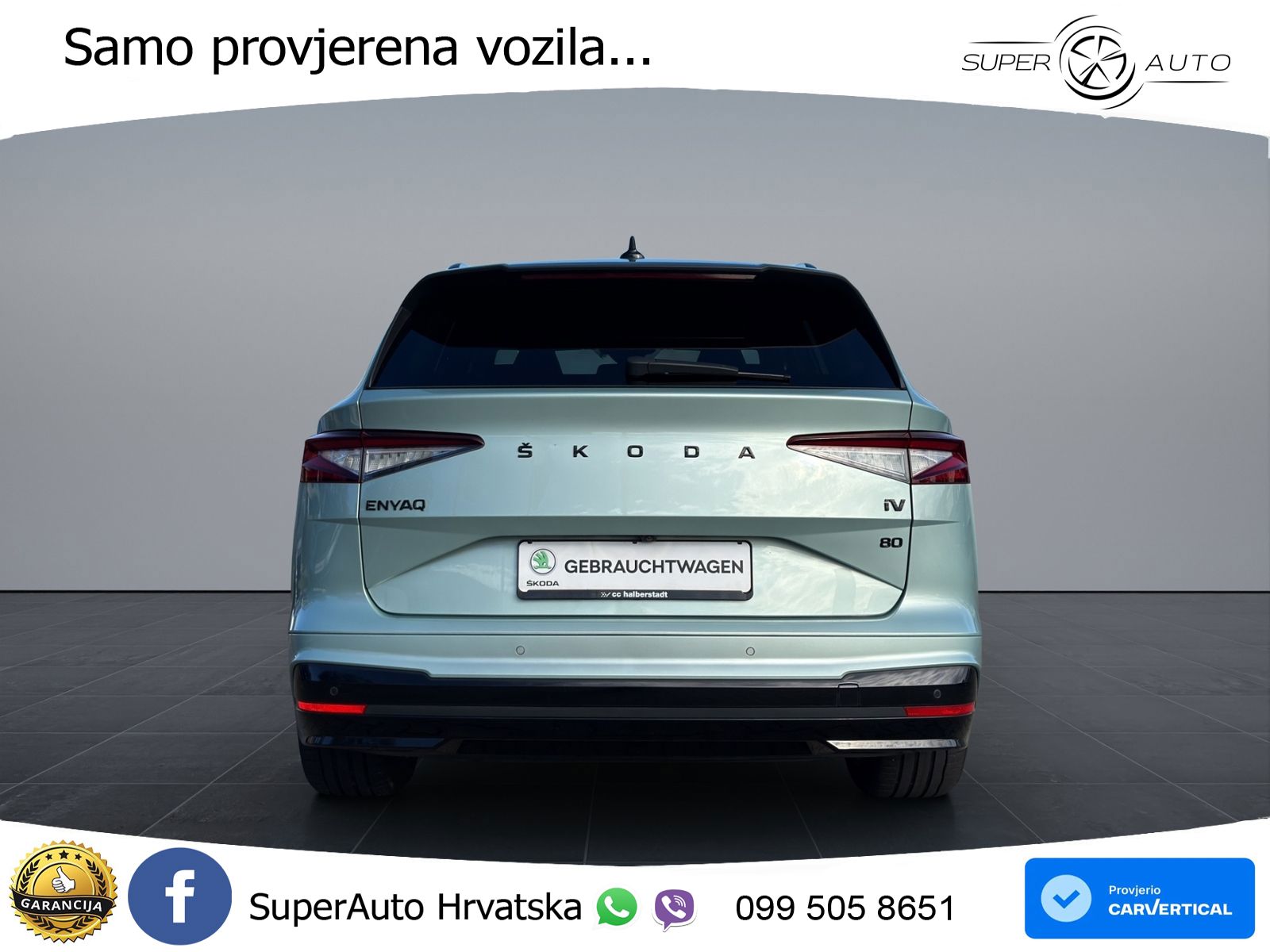 Škoda Enyaq iV 80 82 kWh (204 KS) SportLine LED+GR SJED+ACC