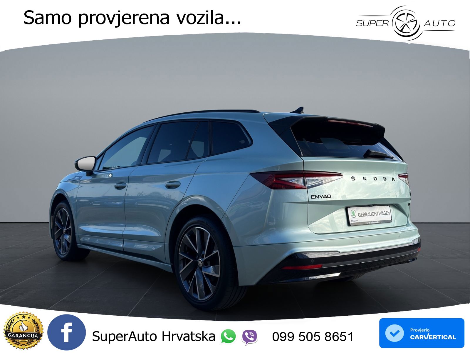 Škoda Enyaq iV 80 82 kWh (204 KS) SportLine LED+GR SJED+ACC