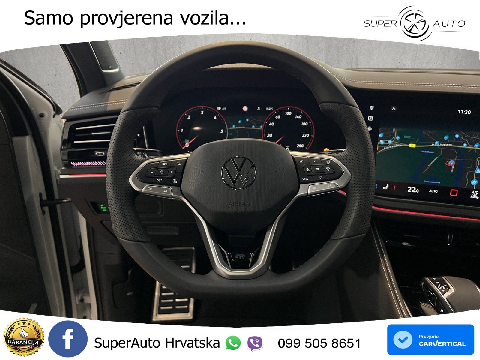 Volkswagen Touareg 3.0 V6 TDI (286 KS) 4MOTION Tiptronic ZRAČNI+ACC+GR SJED+KAM+PANO