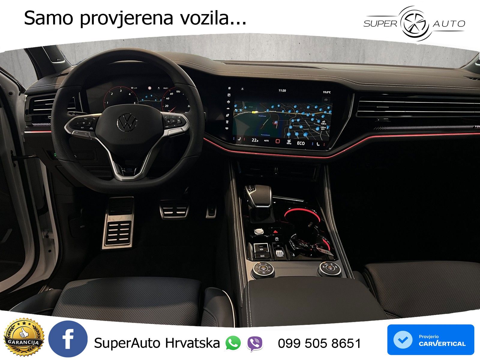 Volkswagen Touareg 3.0 V6 TDI (286 KS) 4MOTION Tiptronic ZRAČNI+ACC+GR SJED+KAM+PANO