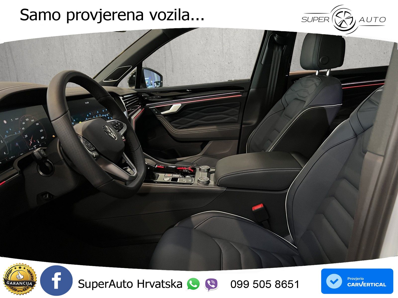 Volkswagen Touareg 3.0 V6 TDI (286 KS) 4MOTION Tiptronic ZRAČNI+ACC+GR SJED+KAM+PANO