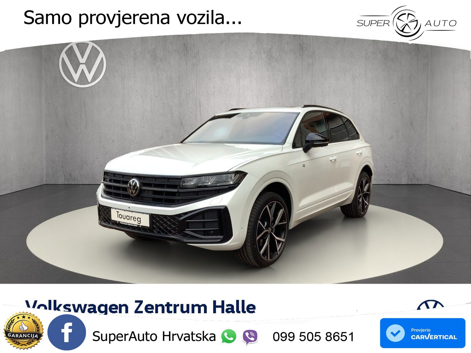 Volkswagen Touareg 3.0 V6 TDI (286 KS) 4MOTION Tiptronic ZRAČNI+ACC+GR SJED+KAM+PANO