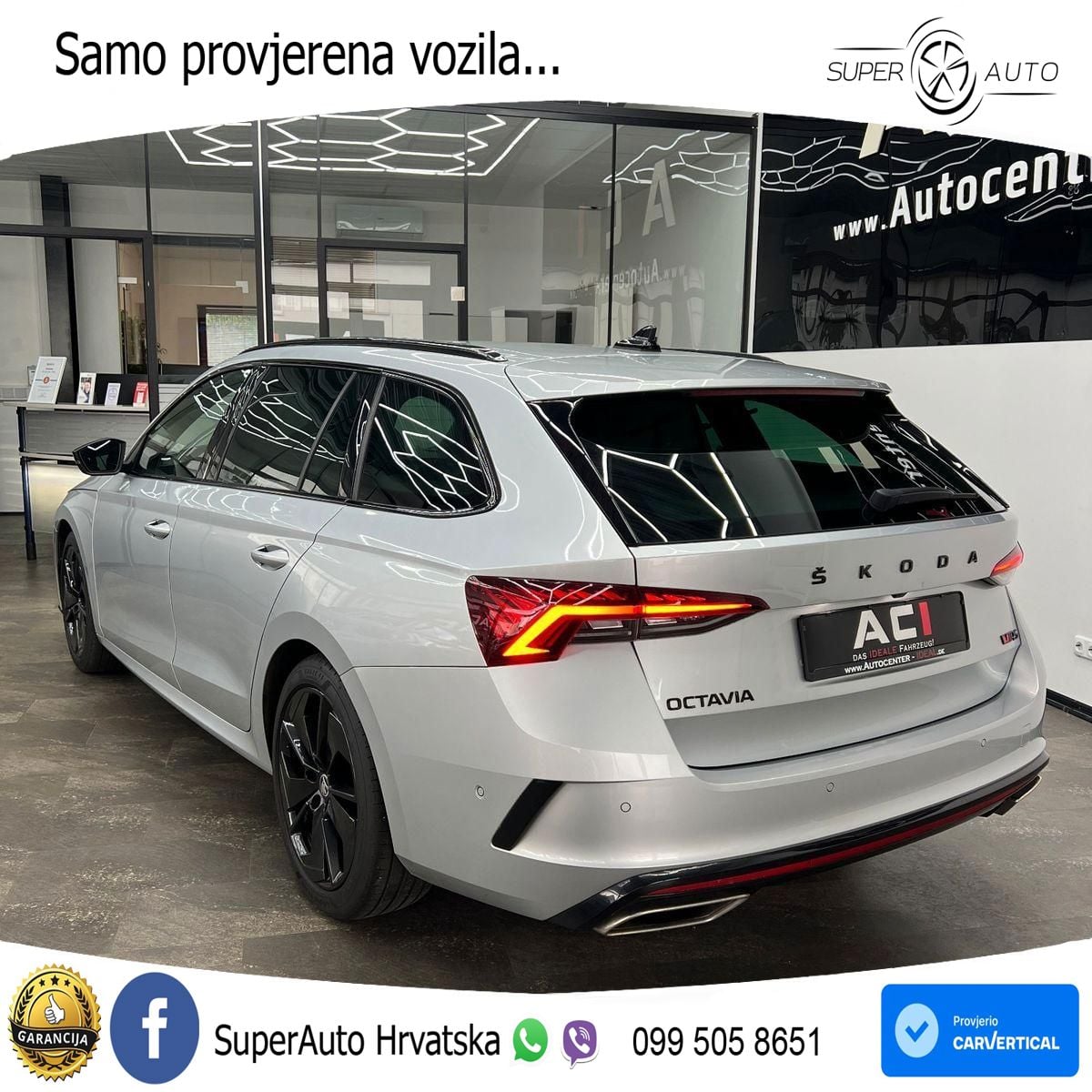 Škoda Octavia Combi RS 2.0 TDI (200 KS) DSG LED+GR SJED+ACC