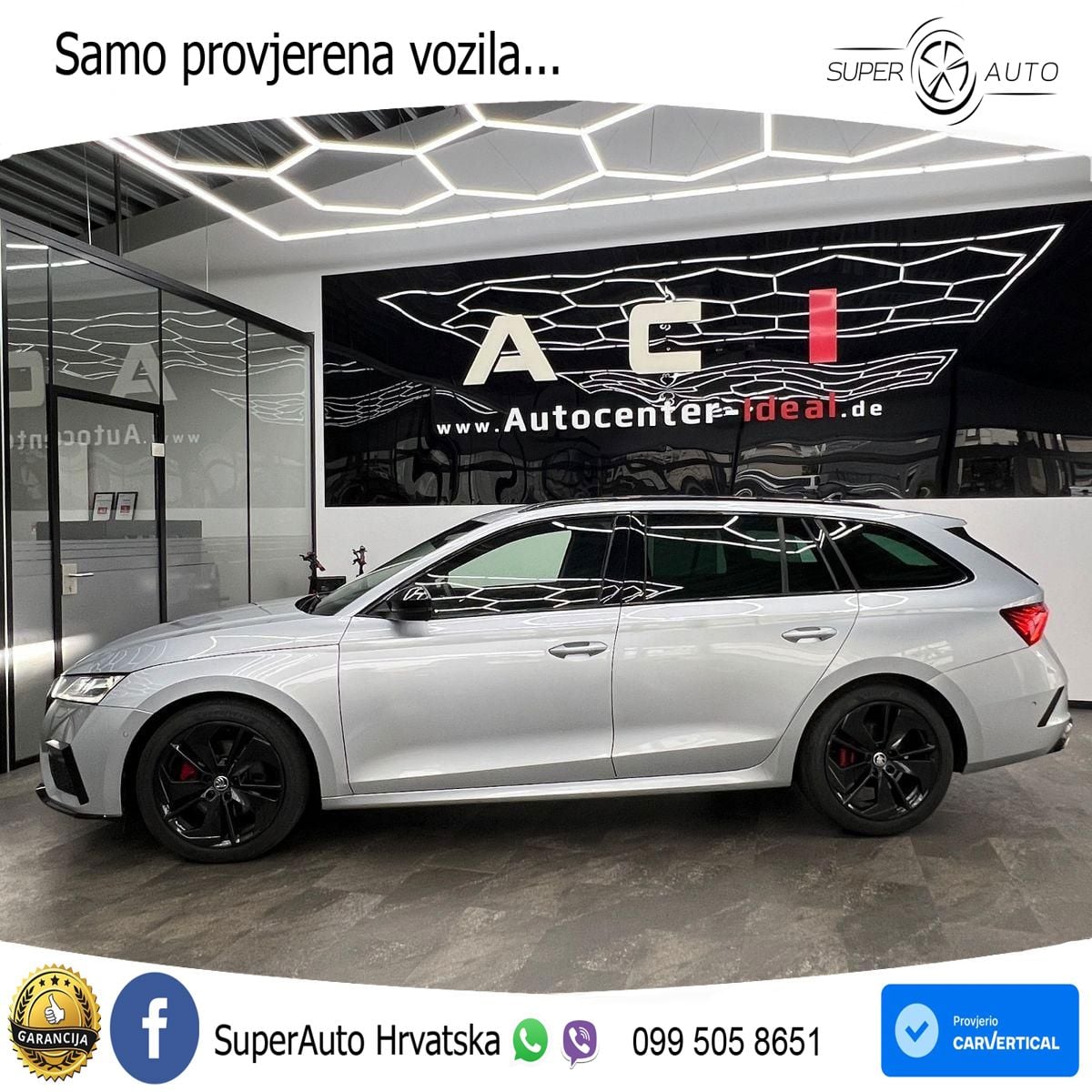 Škoda Octavia Combi RS 2.0 TDI (200 KS) DSG LED+GR SJED+ACC
