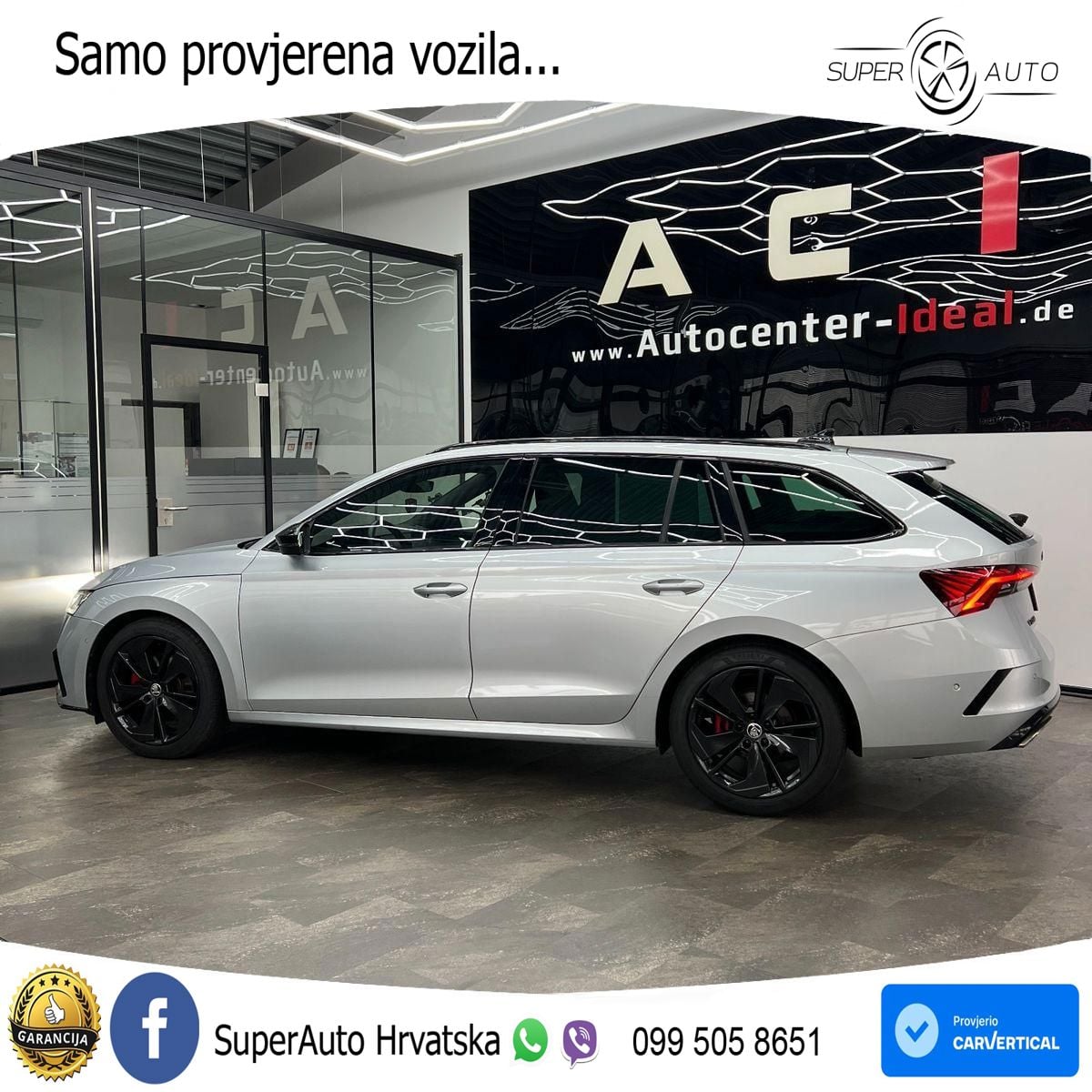 Škoda Octavia Combi RS 2.0 TDI (200 KS) DSG LED+GR SJED+ACC