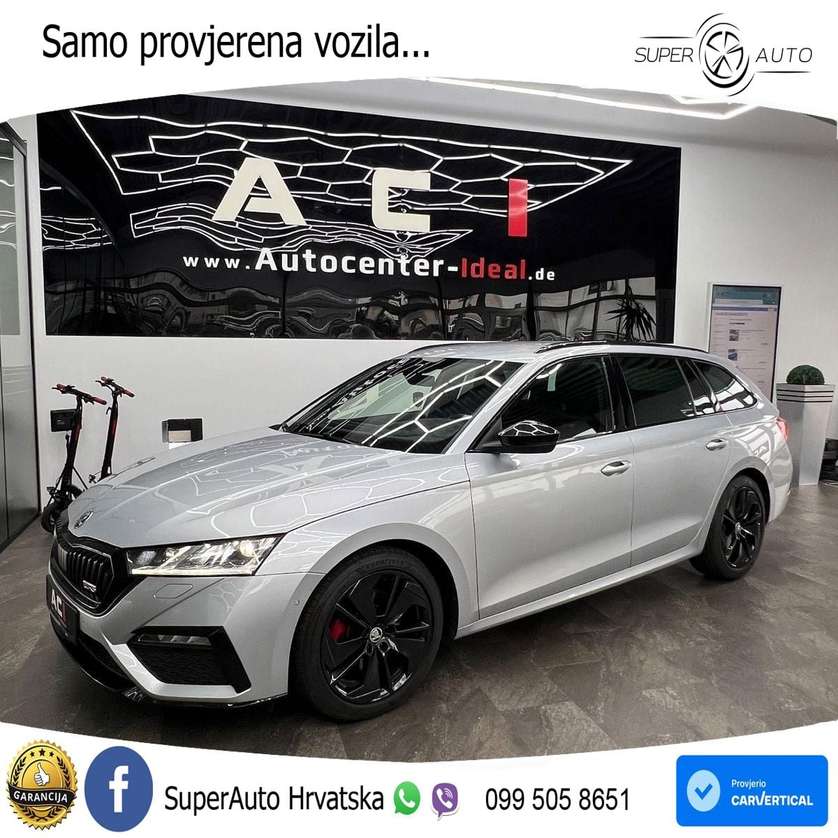 Škoda Octavia Combi RS 2.0 TDI (200 KS) DSG LED+GR SJED+ACC