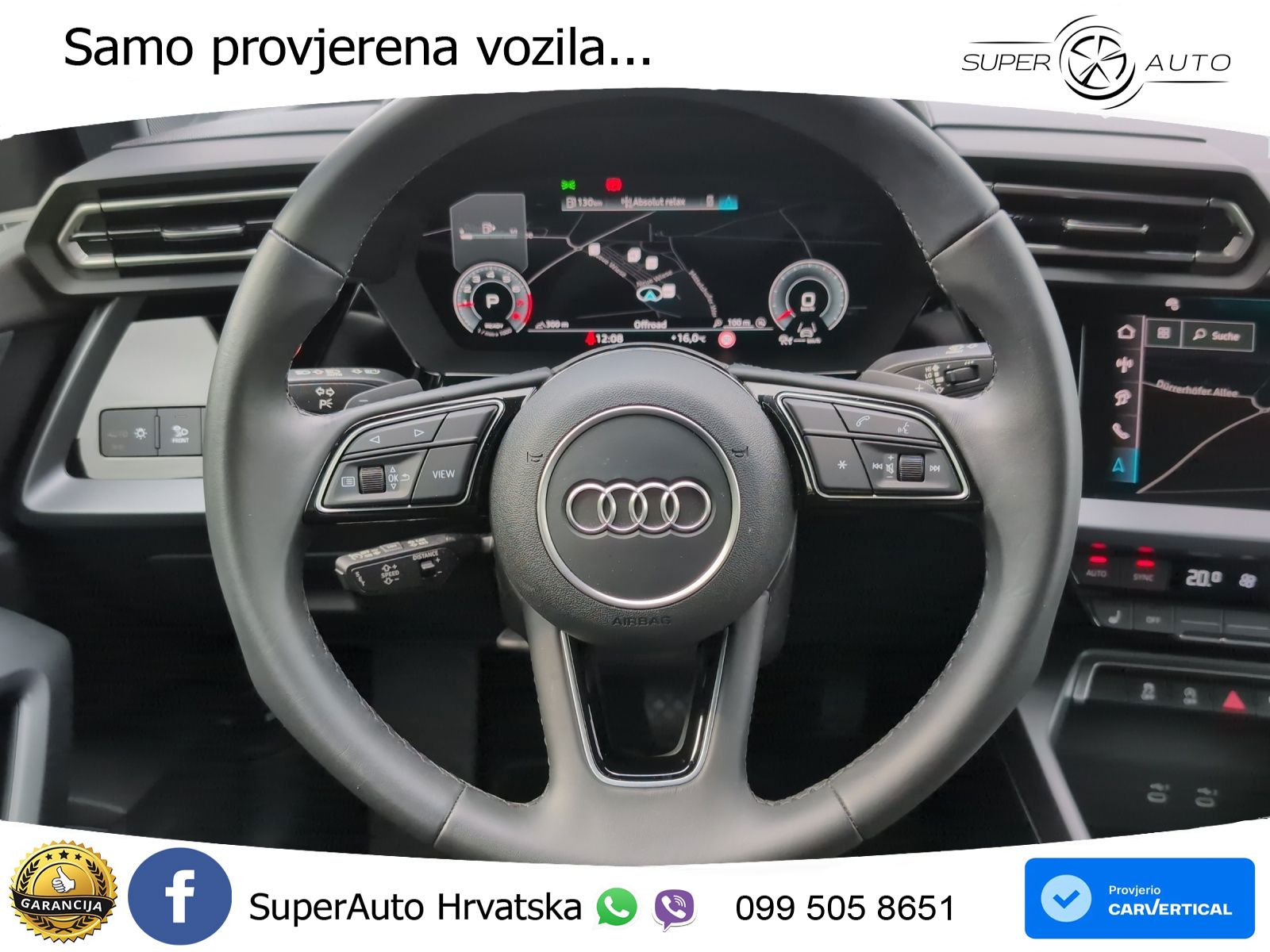 Audi A3 Limuzina 35 TFSI (150 KS) S tronic advanced LED+GR SJED+ACC