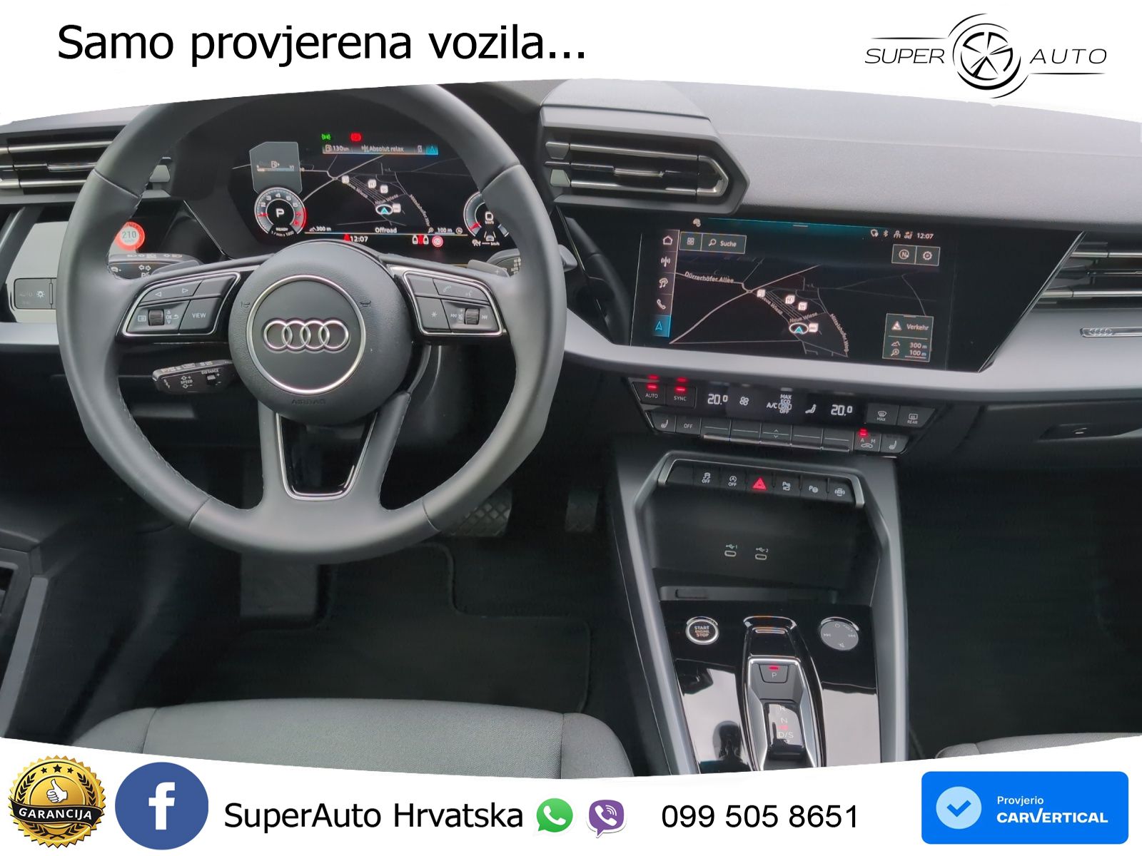 Audi A3 Limuzina 35 TFSI (150 KS) S tronic advanced LED+GR SJED+ACC