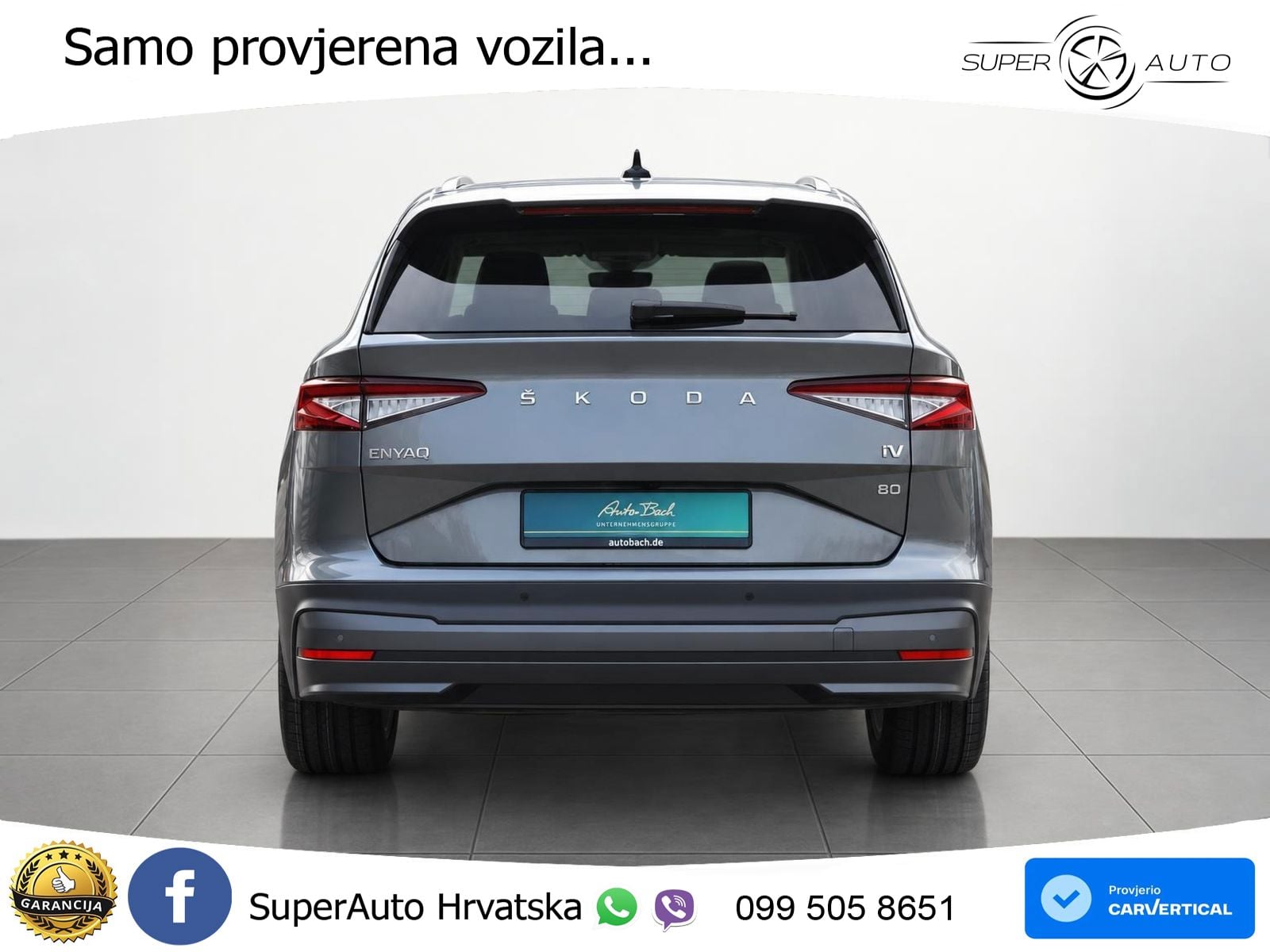 Škoda Enyaq iV 80 82 kWh (204 KS) LED+GR SJED+ACC