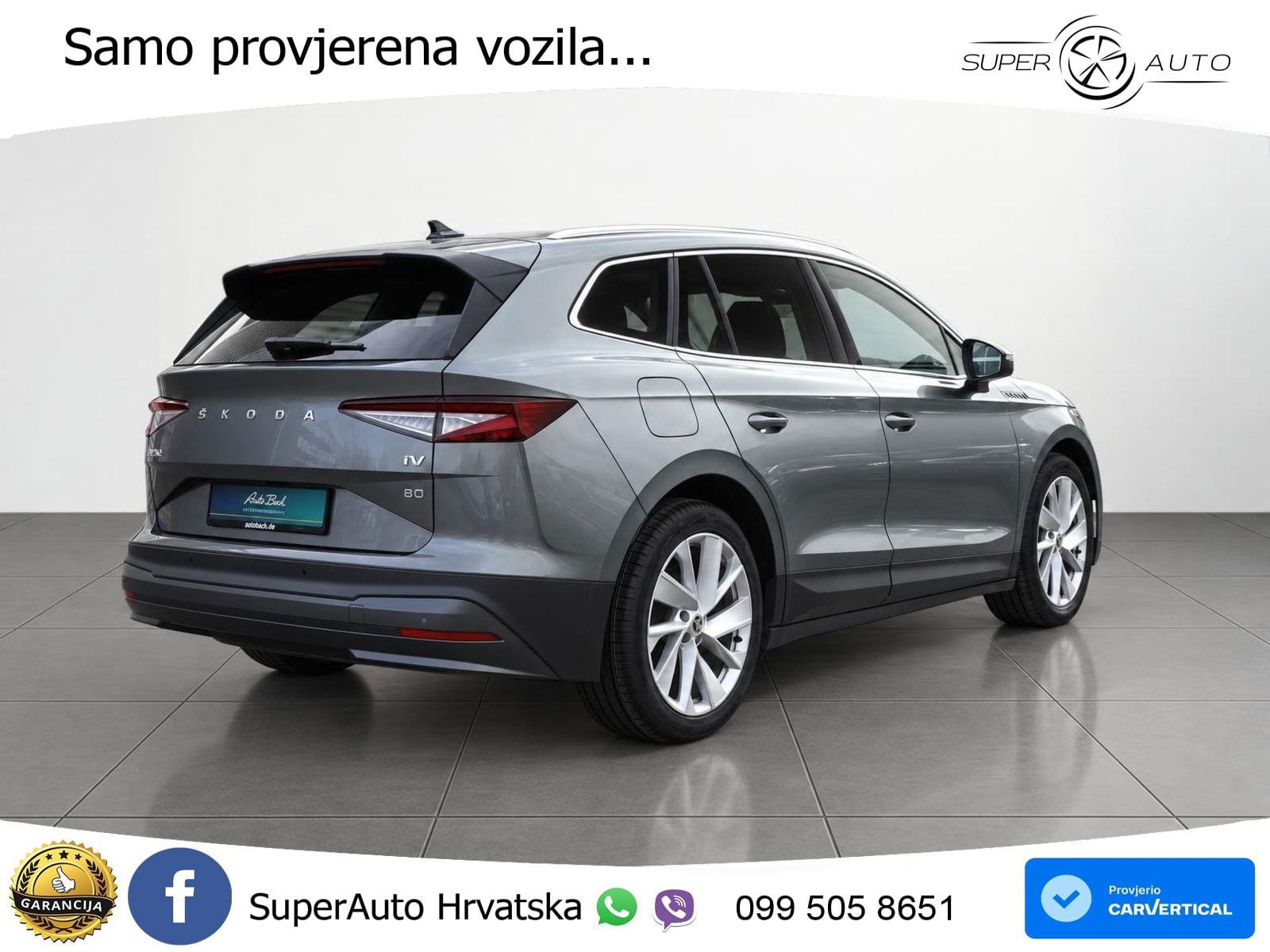 Škoda Enyaq iV 80 82 kWh (204 KS) LED+GR SJED+ACC