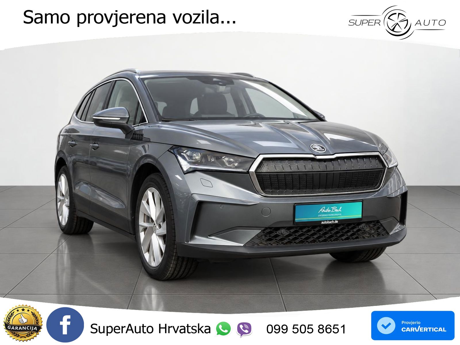 Škoda Enyaq iV 80 82 kWh (204 KS) LED+GR SJED+ACC