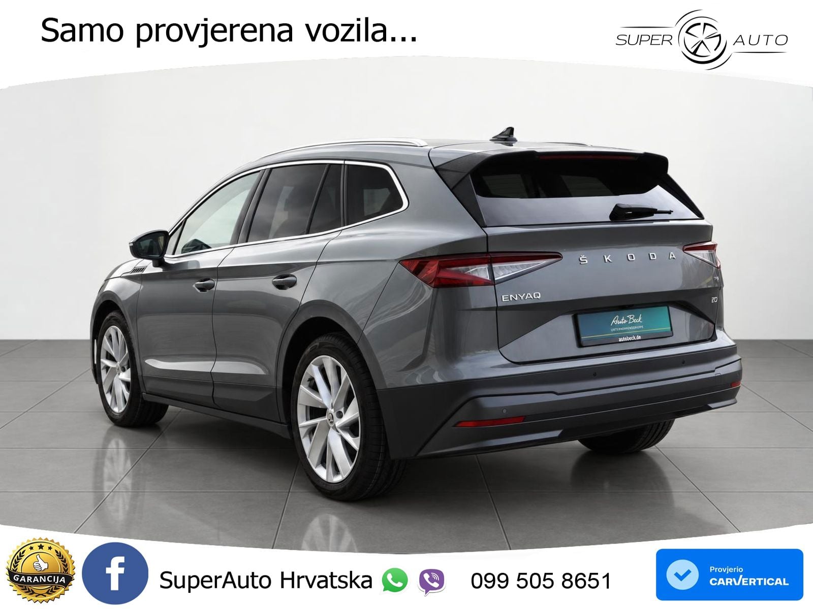 Škoda Enyaq iV 80 82 kWh (204 KS) LED+GR SJED+ACC