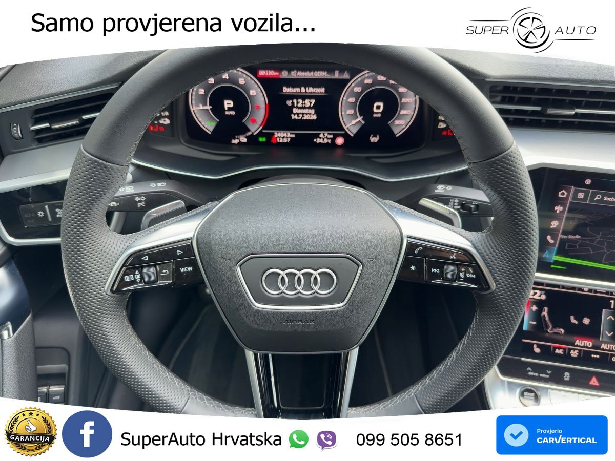 Audi A6 50 TFSIe (299 KS) quattro ultra S tronic advanced LED+GR SJED+ACC
