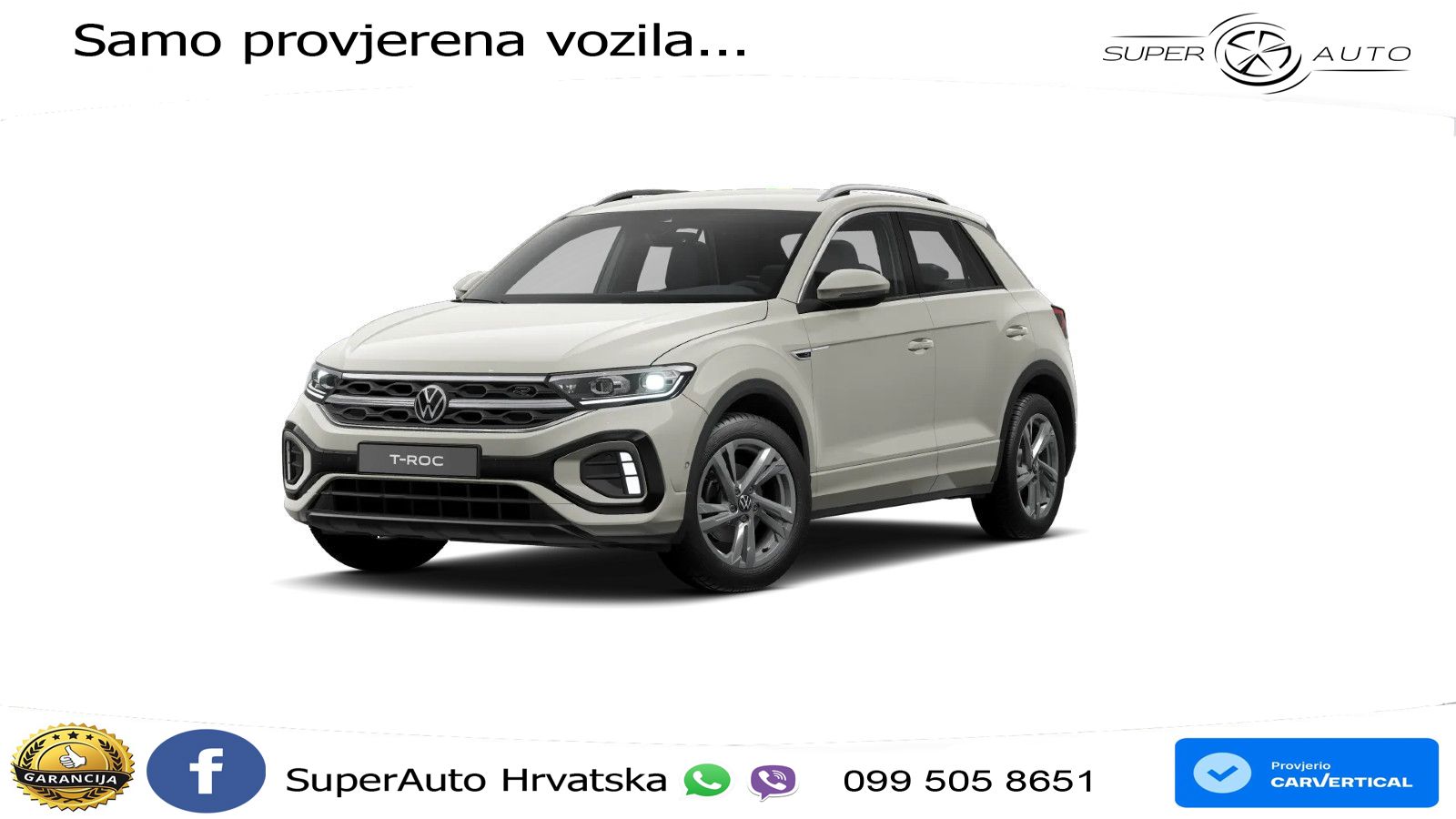 Volkswagen T-Roc 1.5 TSI (150 KS) DSG R-Line LED+GR SJED+ACC