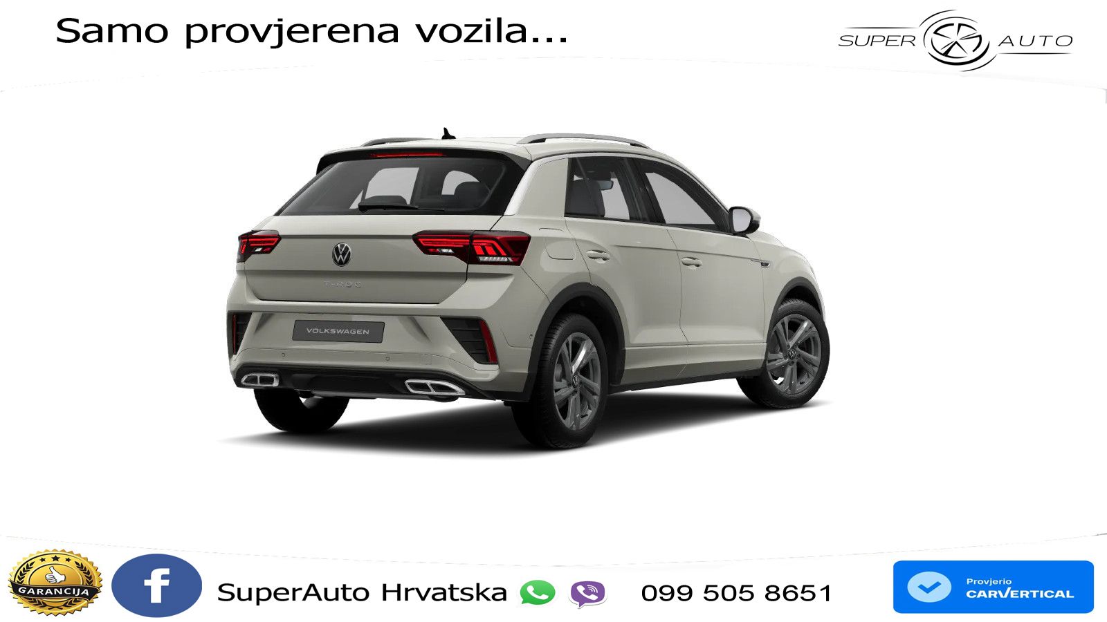 Volkswagen T-Roc 1.5 TSI (150 KS) DSG R-Line LED+GR SJED+ACC