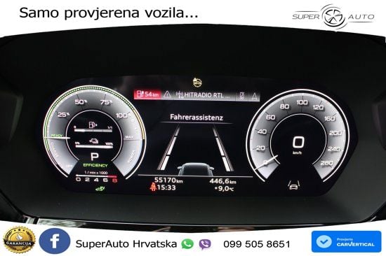 Audi A3 40 TFSIe (204 KS) S tronic advanced LED+GR SJED+ACC