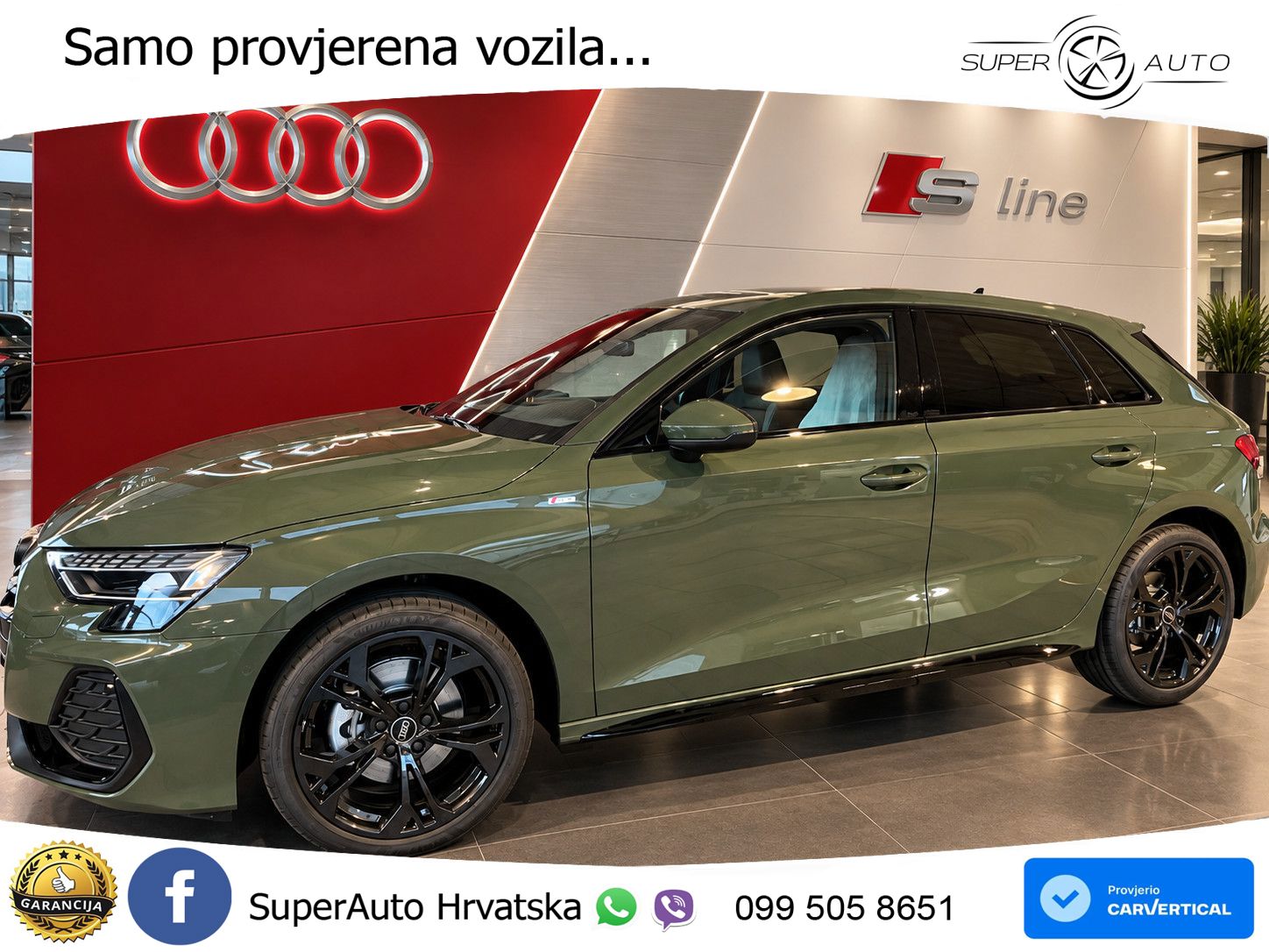 Audi A3 40 TFSI (204 KS) quattro S tronic S line LED+GR SJED+ACC