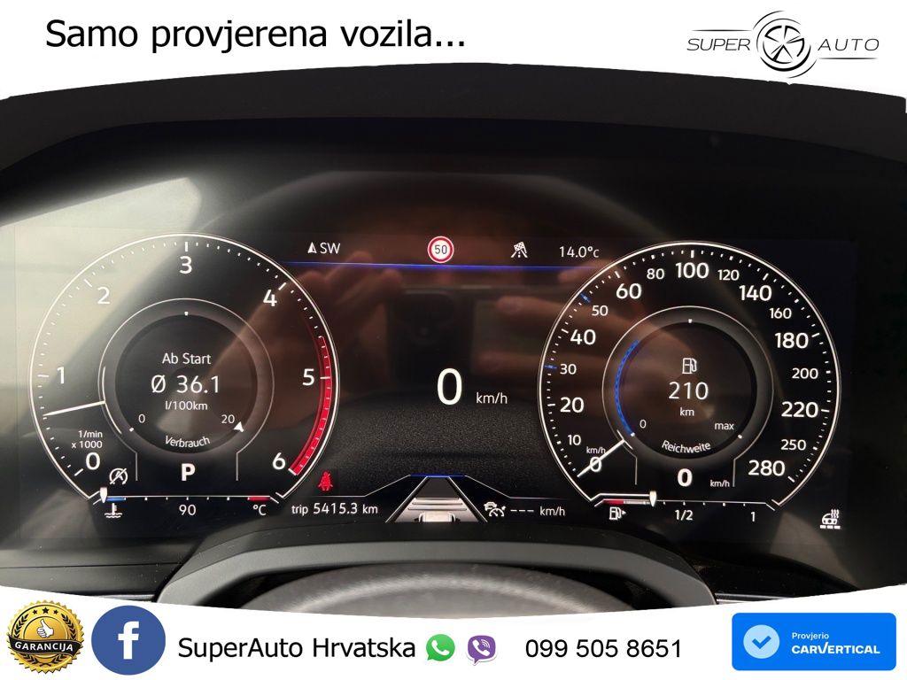 Volkswagen Touareg 3.0 V6 TDI (286 KS) 4MOTION Tiptronic R-Line ZRAČNI+ACC+GR SJED+KAM