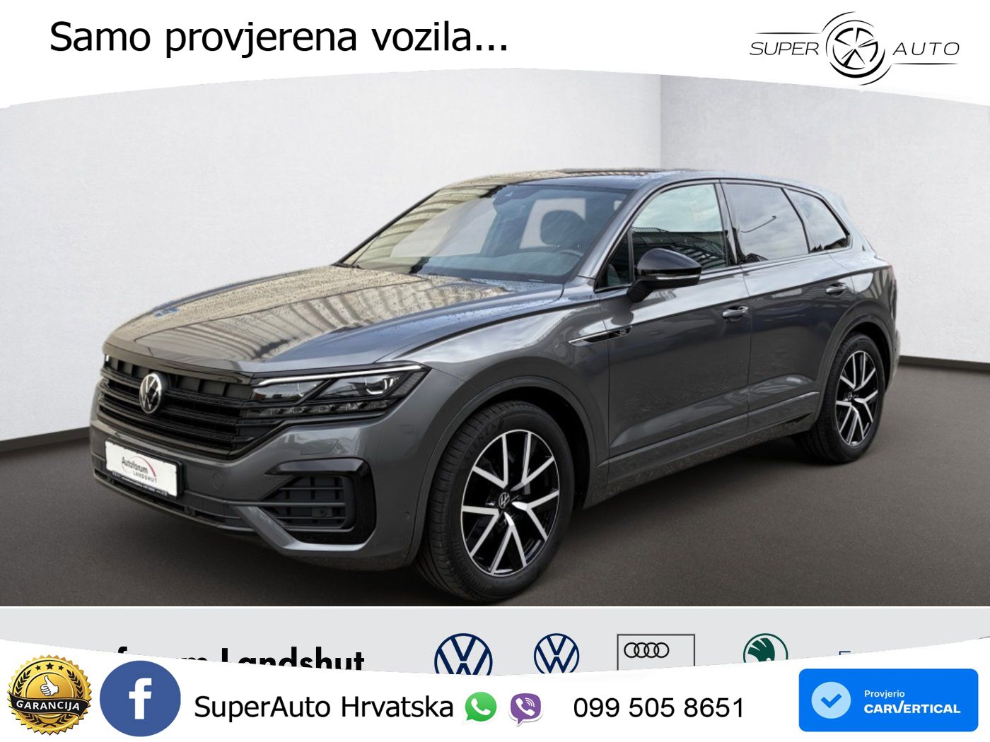 Volkswagen Touareg 3.0 V6 TDI (286 KS) 4MOTION Tiptronic R-Line ZRAČNI+ACC+GR SJED+KAM