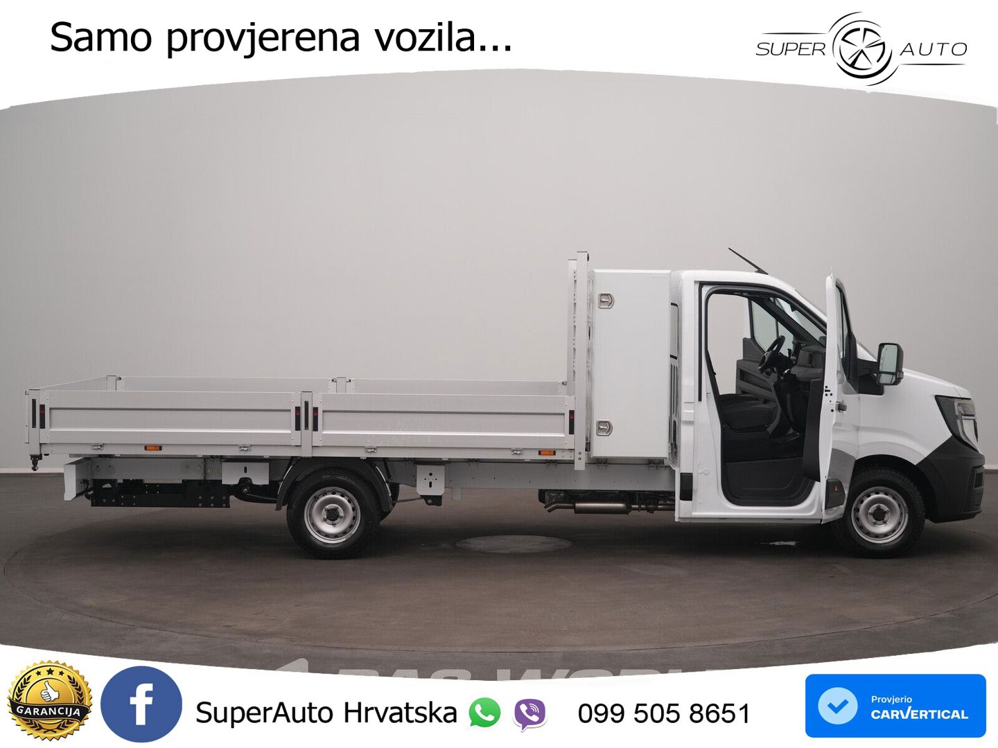 Renault Master 170PK Automaat Open Laadbak Airco Carplay 170 KS