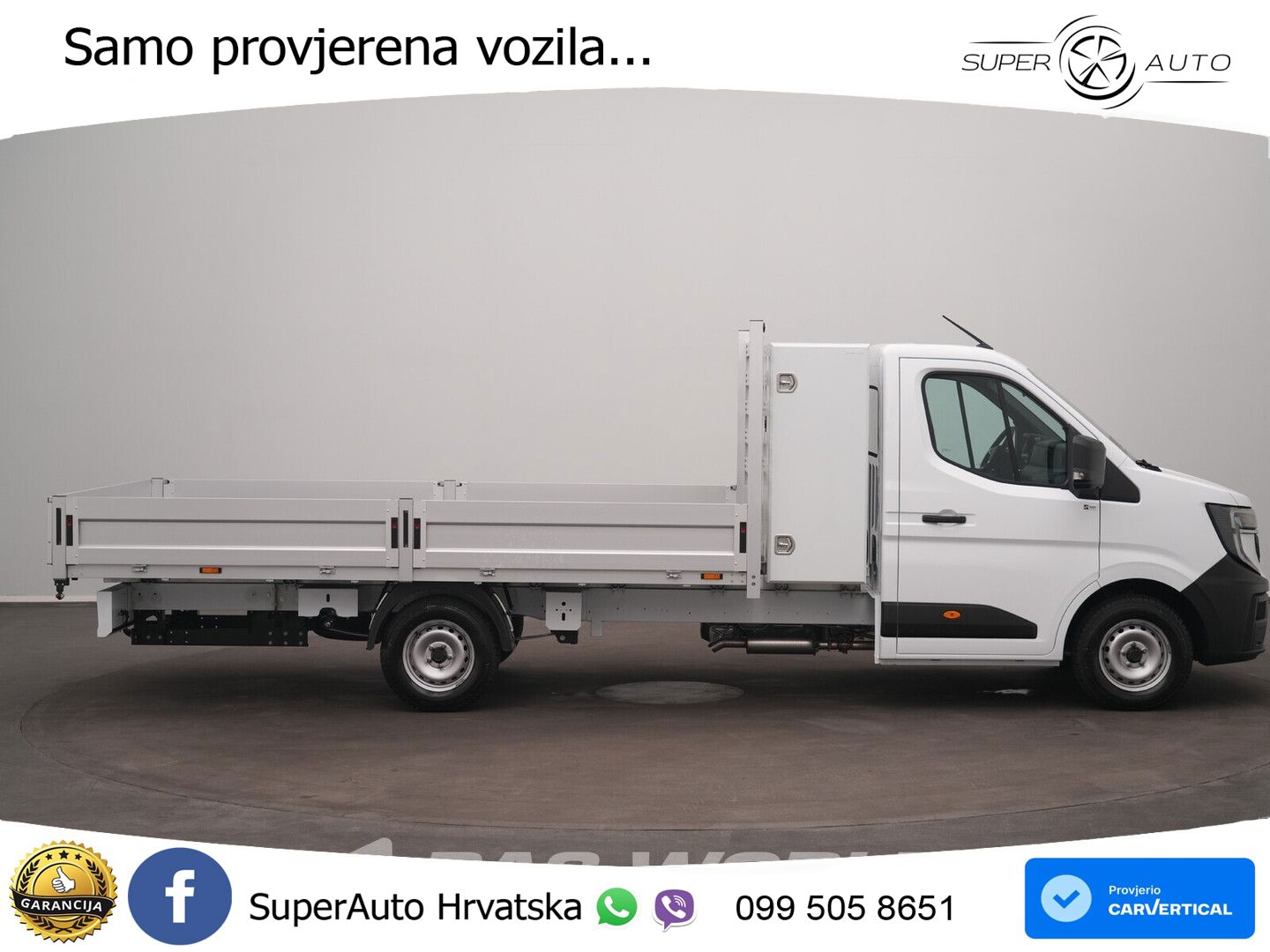 Renault Master 170PK Automaat Open Laadbak Airco Carplay 170 KS