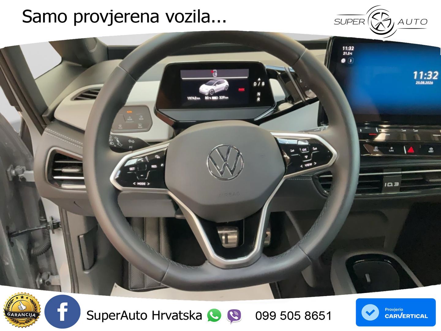 Volkswagen ID.3 Pro 62 kWh (204 KS) LED+GR SJED+ACC