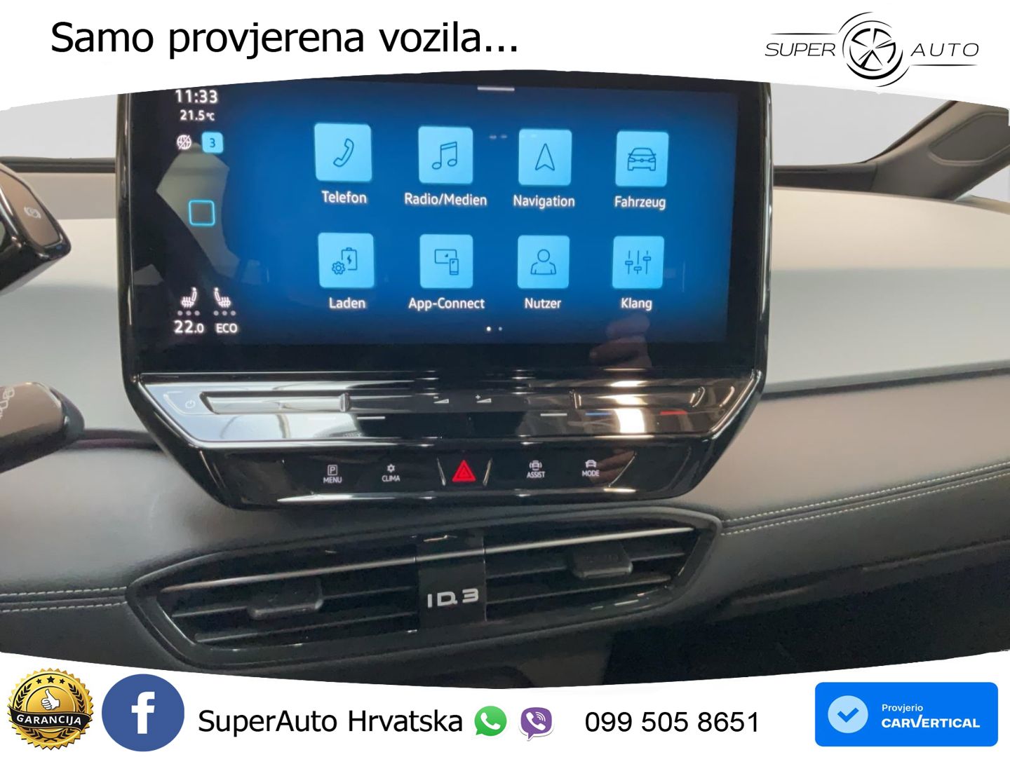 Volkswagen ID.3 Pro 62 kWh (204 KS) LED+GR SJED+ACC