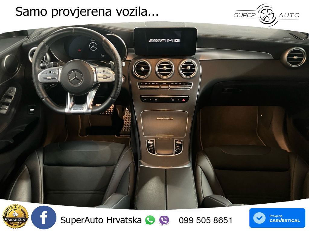 Mercedes AMG GLC 63 V8 (476 KS) 4MATIC+ MCT ZRAČNI+ACC+GR SJED+KAM