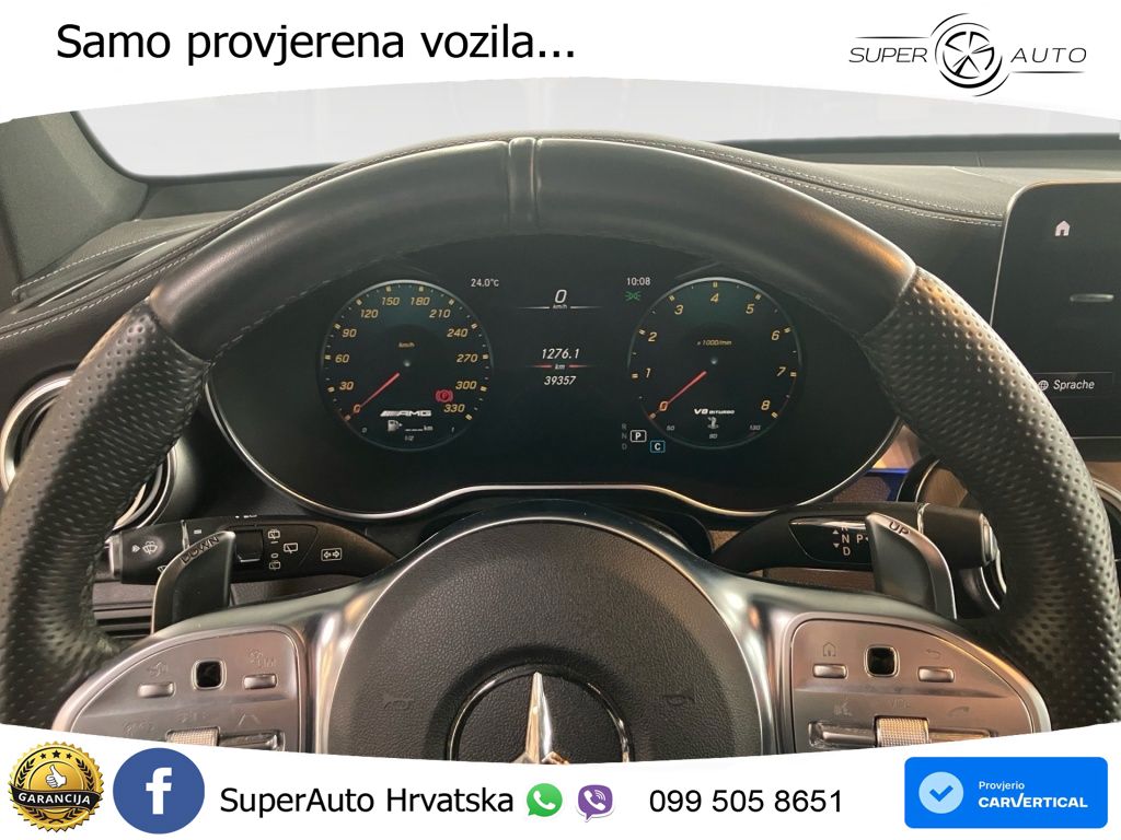 Mercedes AMG GLC 63 V8 (476 KS) 4MATIC+ MCT ZRAČNI+ACC+GR SJED+KAM