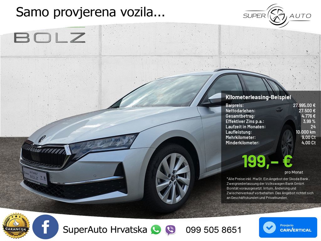 Škoda Octavia Combi 2.0 TDI (150 KS) DSG Selection LED+GR SJED+ACC