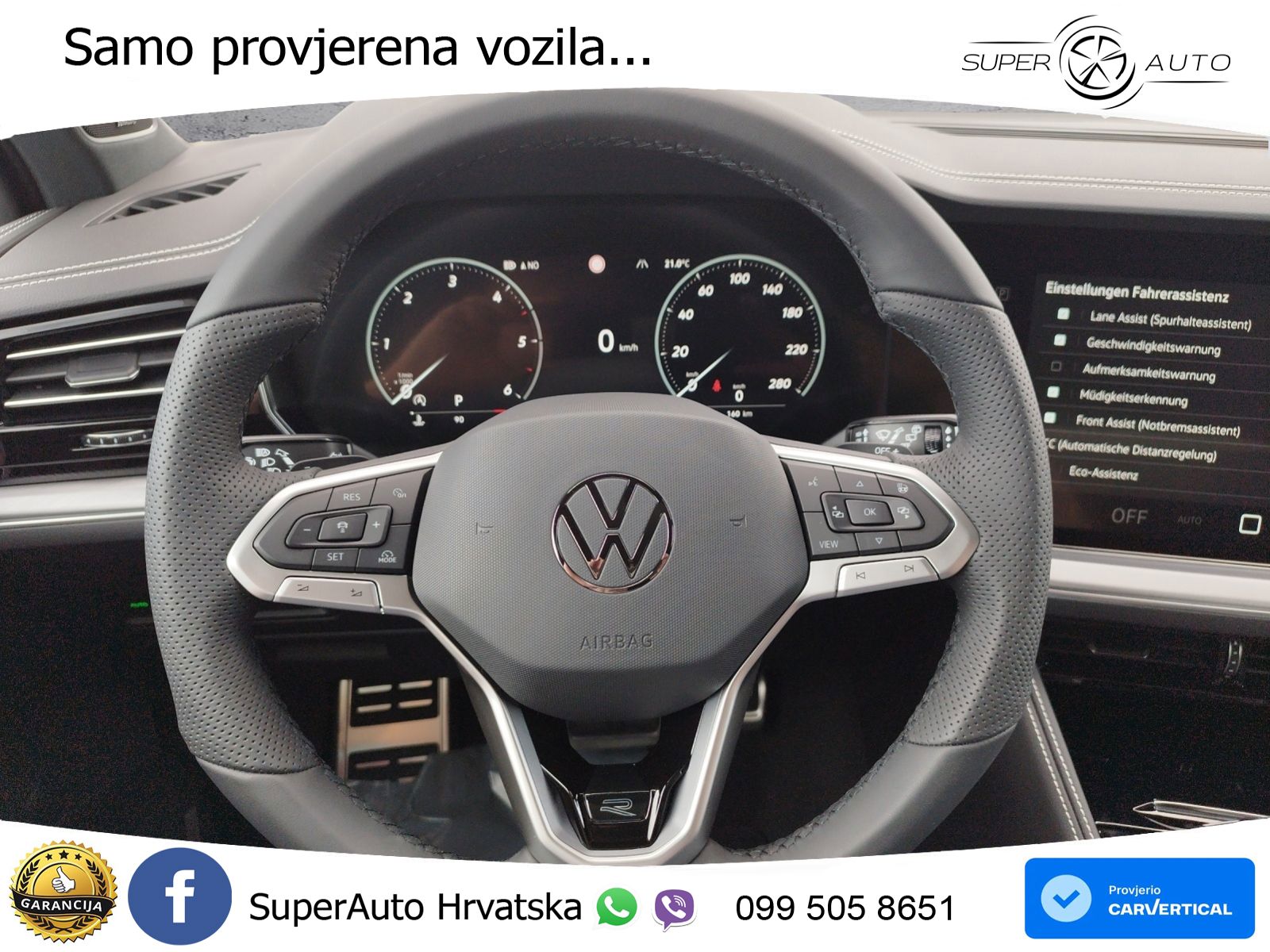 Volkswagen Touareg 3.0 V6 TDI (286 KS) 4MOTION Tiptronic ZRAČNI+ACC+GR SJED+KAM+PANO