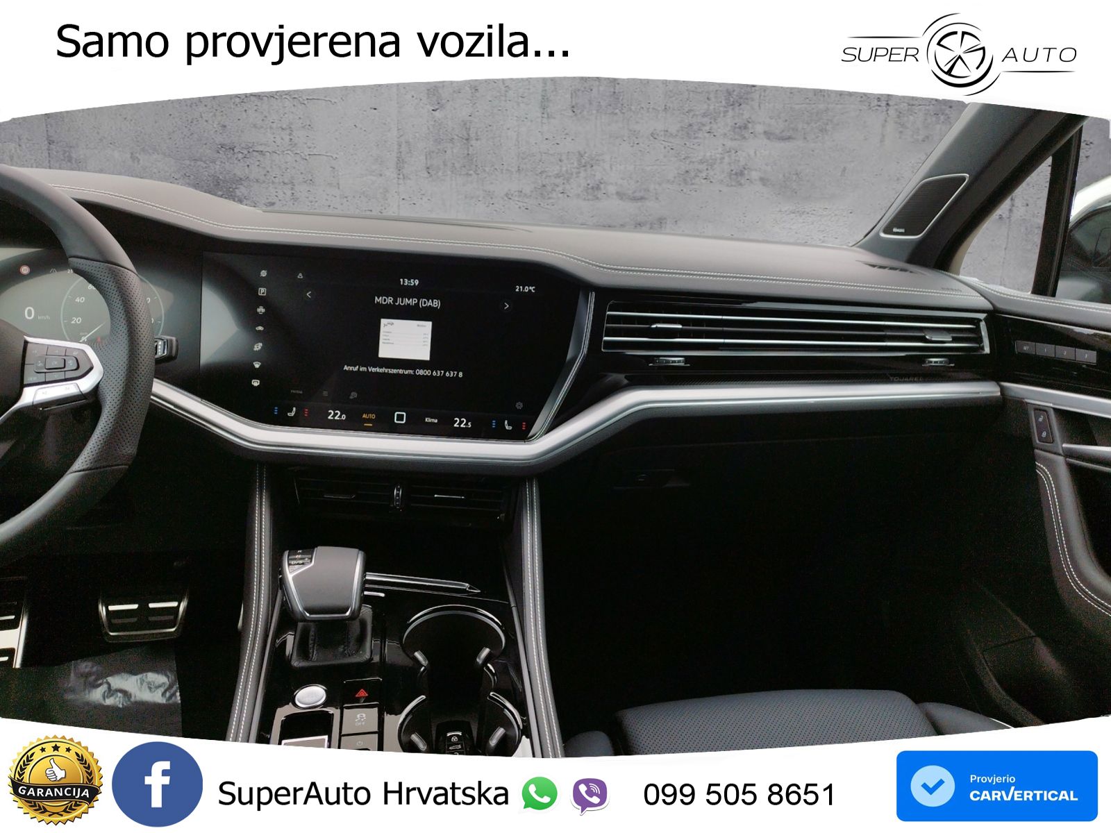 Volkswagen Touareg 3.0 V6 TDI (286 KS) 4MOTION Tiptronic ZRAČNI+ACC+GR SJED+KAM+PANO