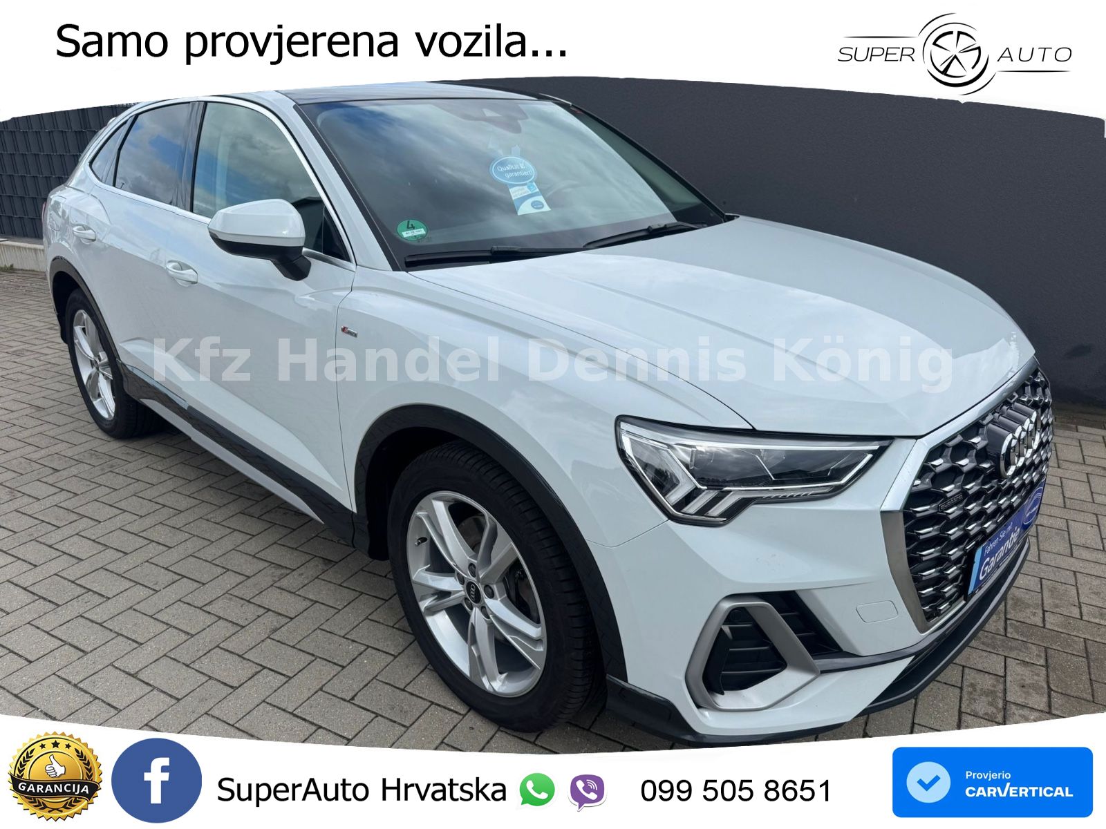 Audi Q3 Sportback 40 TDI (200 KS) quattro S tronic S line LED+GR SJED+ACC